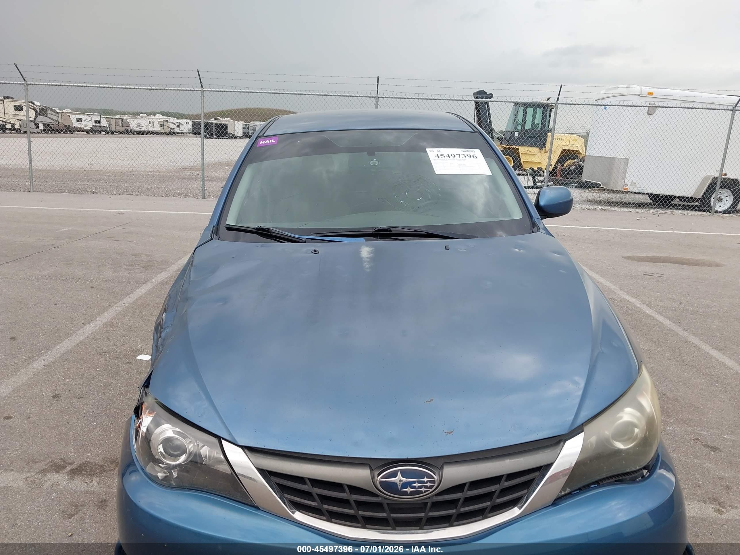 2009 Subaru Impreza 2.5i Blue vin: JF1GE61629H505063