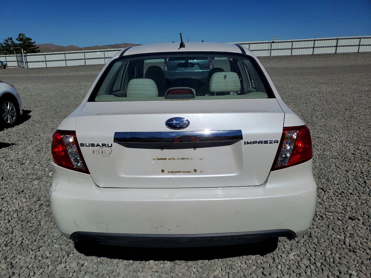 2009 Subaru Impreza 2.5i White vin: JF1GE61629H510649
