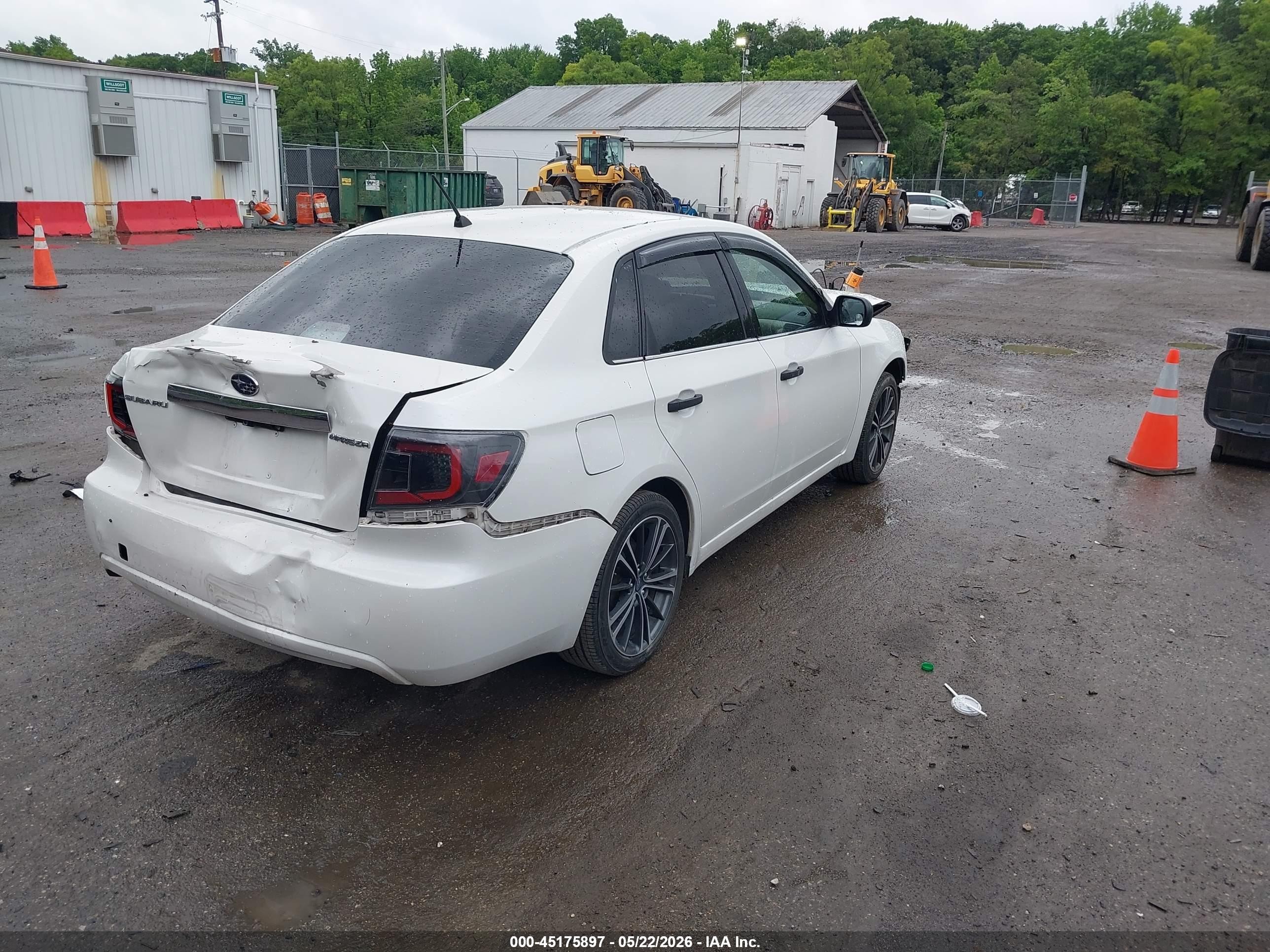 2008 Subaru Impreza  (natl) I White vin: JF1GE61638H502557