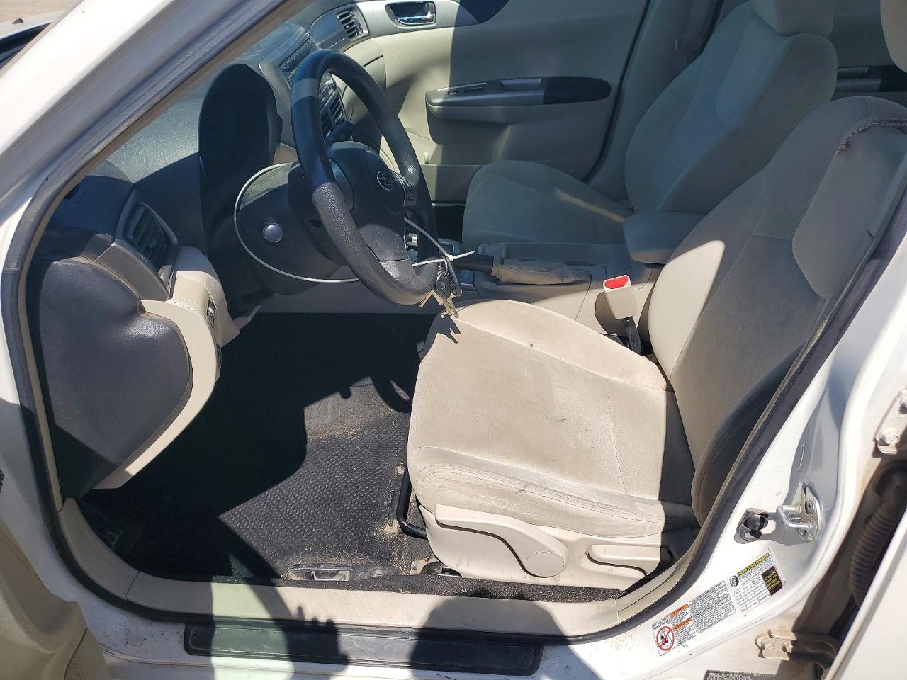 2009 Subaru Impreza 2.5i White vin: JF1GE61639H514323