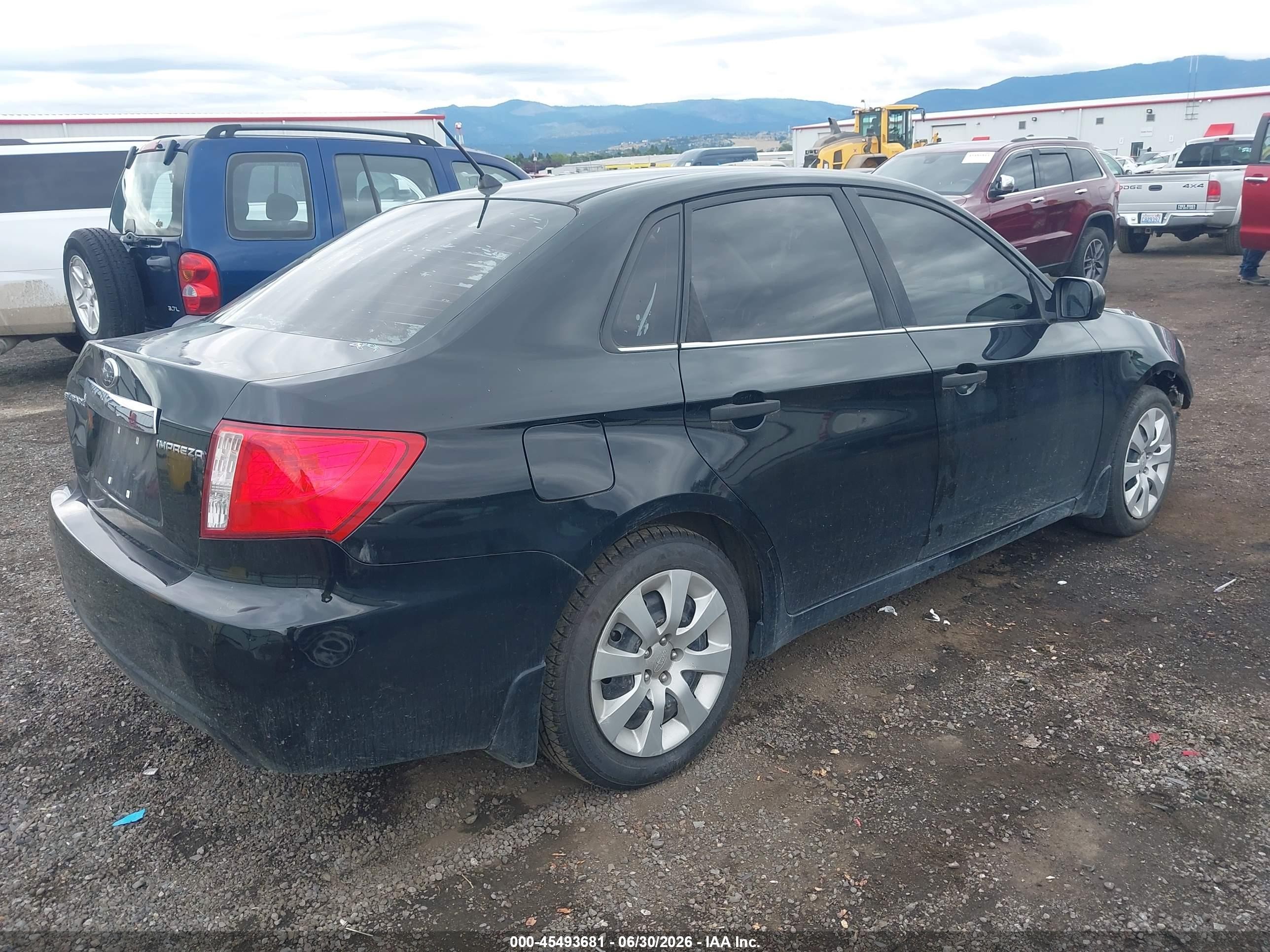 2008 Subaru Impreza  (natl) I Black vin: JF1GE61648H509078