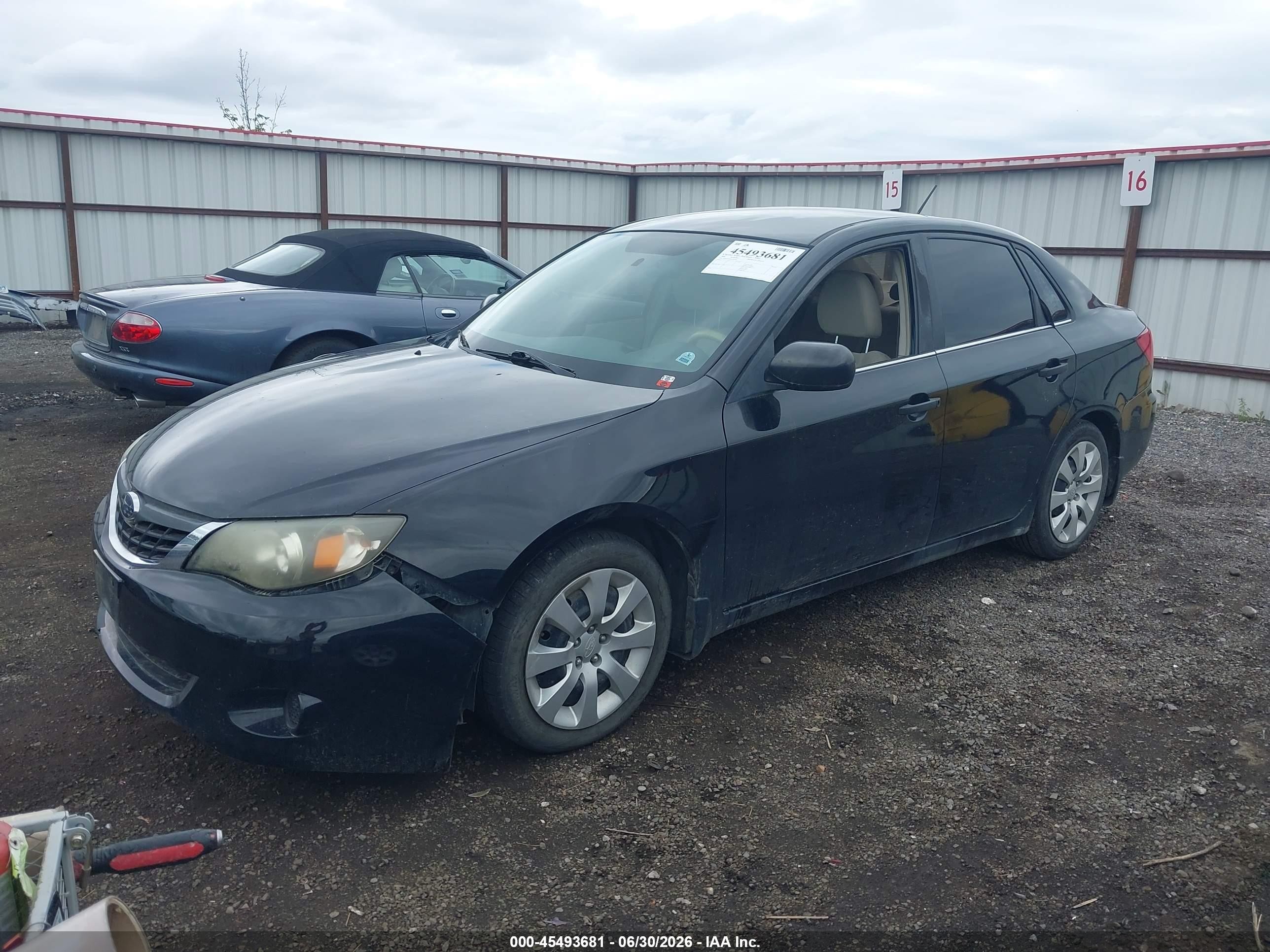 2008 Subaru Impreza  (natl) I Black vin: JF1GE61648H509078
