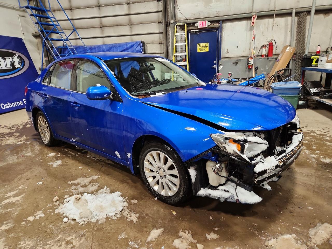 2008 Subaru Impreza 2.5i Blue vin: JF1GE61648H509680