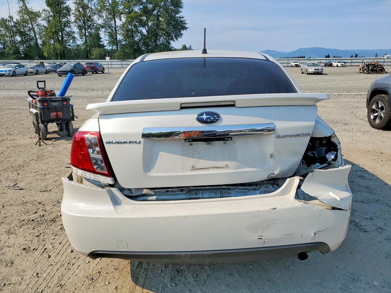 2008 Subaru Impreza 2.5i White vin: JF1GE61648H515169