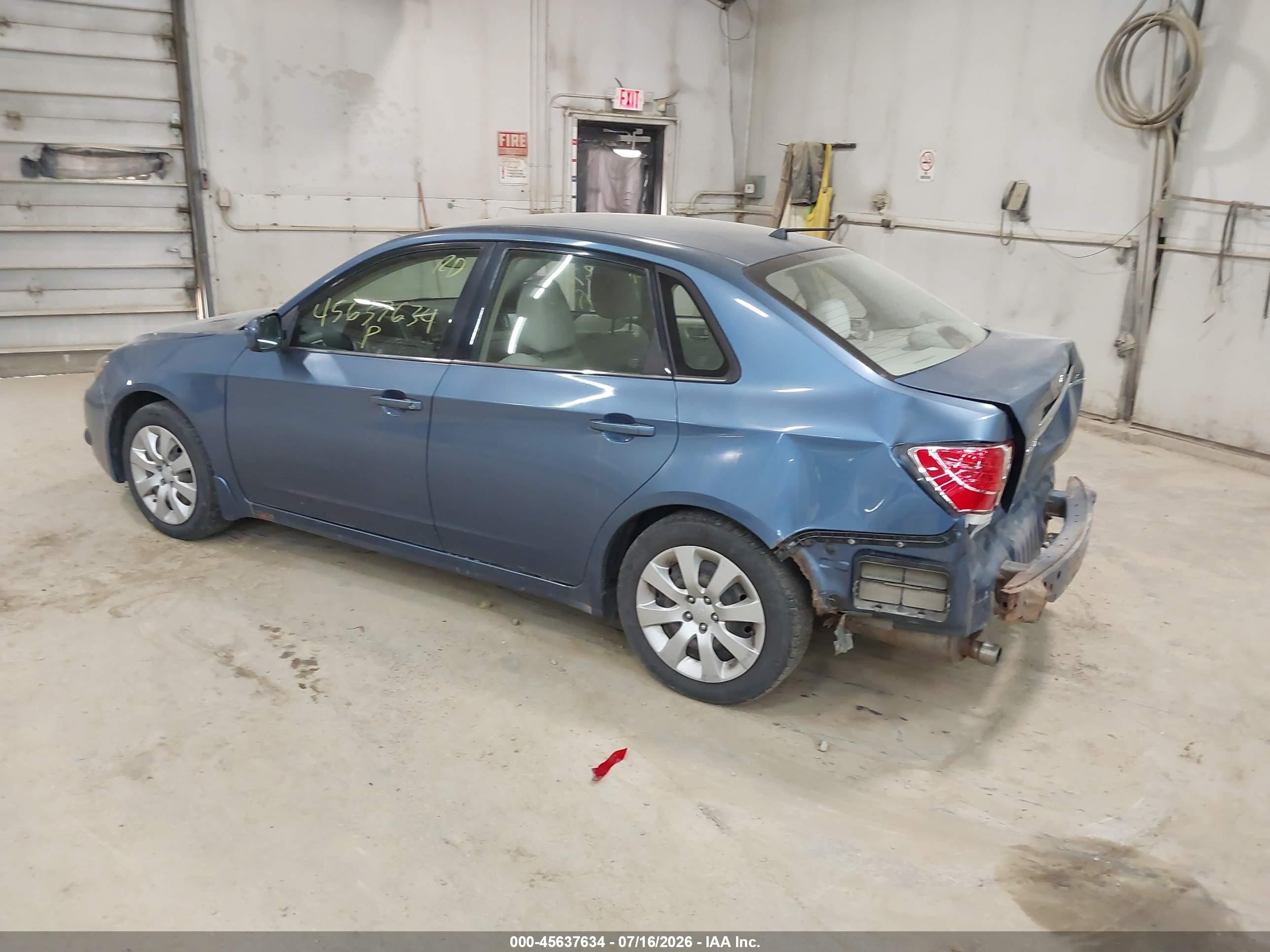 2009 Subaru Impreza 2.5i Синий vin: JF1GE61649H510376