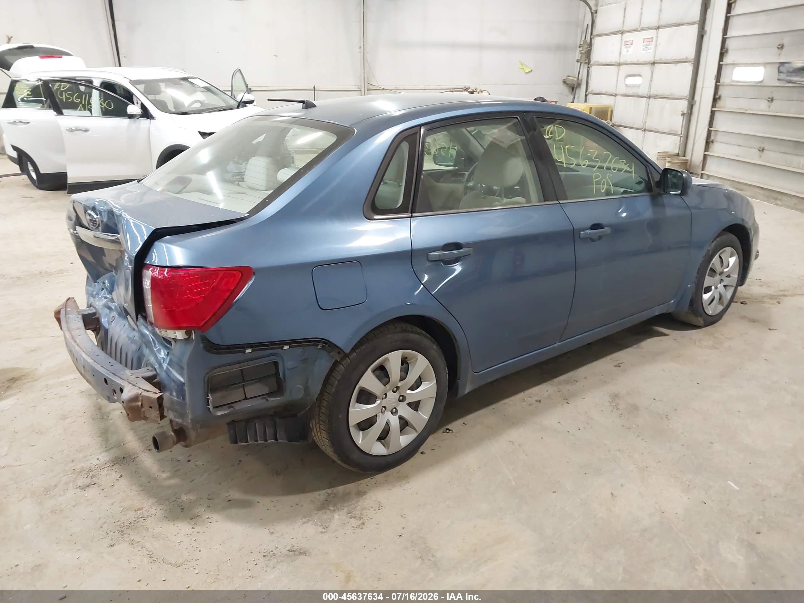 2009 Subaru Impreza 2.5i Синий vin: JF1GE61649H510376