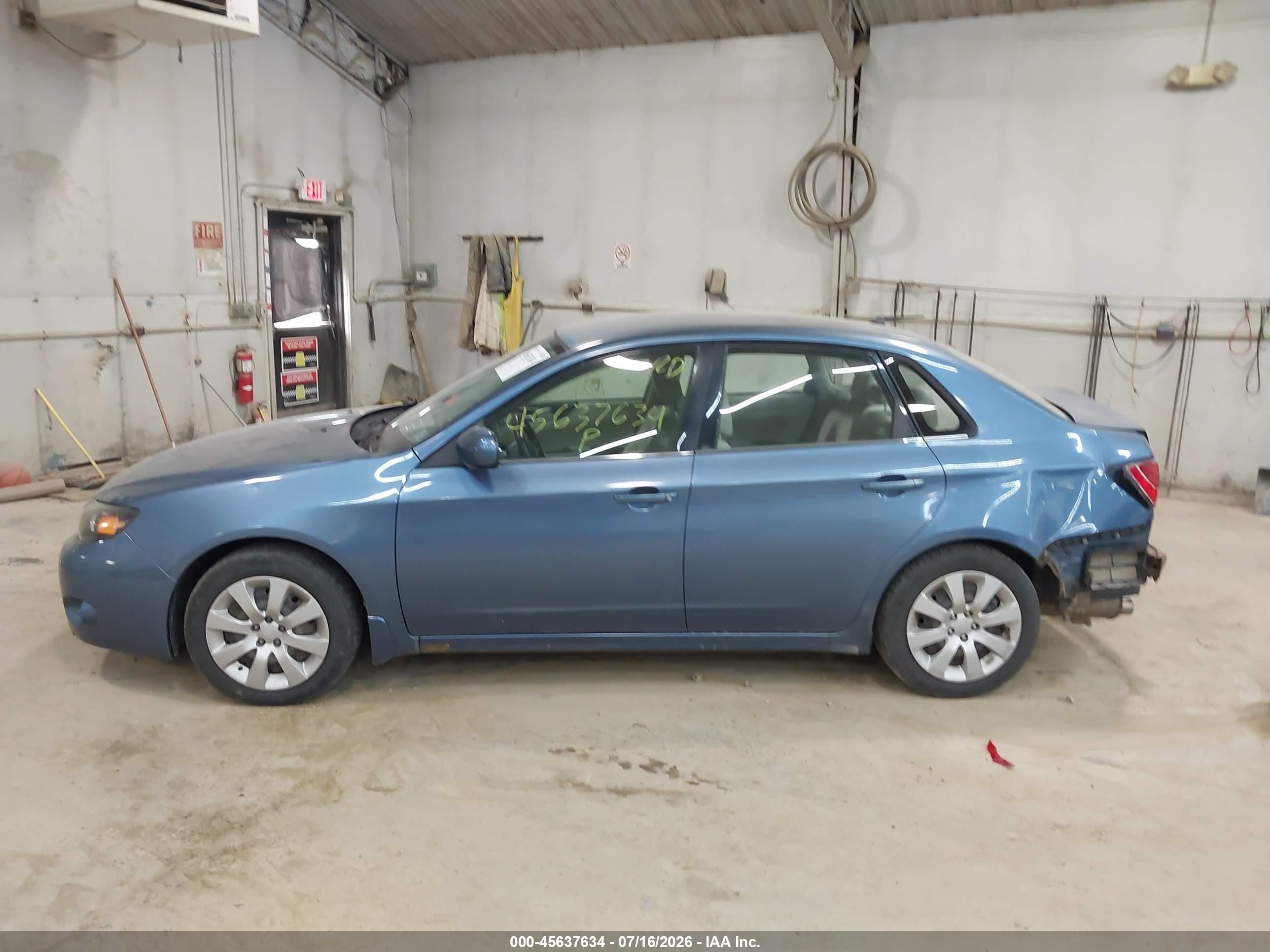 2009 Subaru Impreza 2.5i Синий vin: JF1GE61649H510376