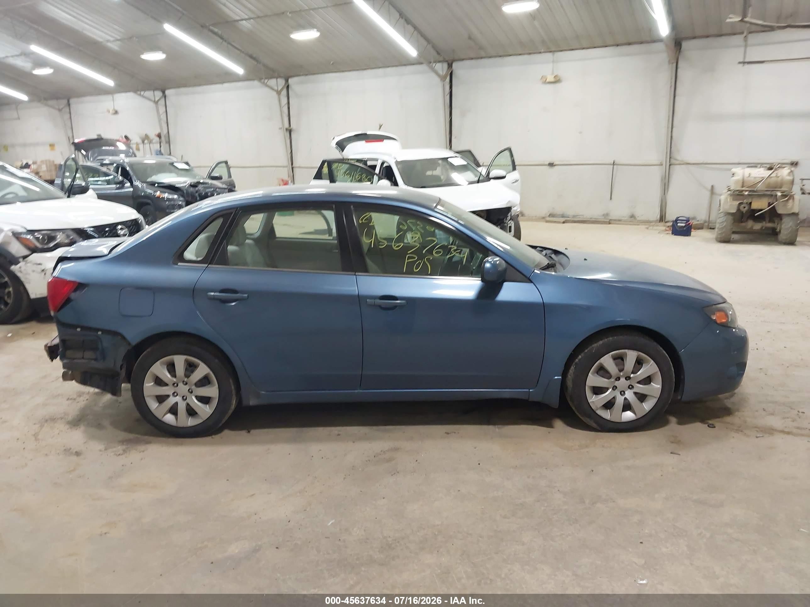 2009 Subaru Impreza 2.5i Синий vin: JF1GE61649H510376