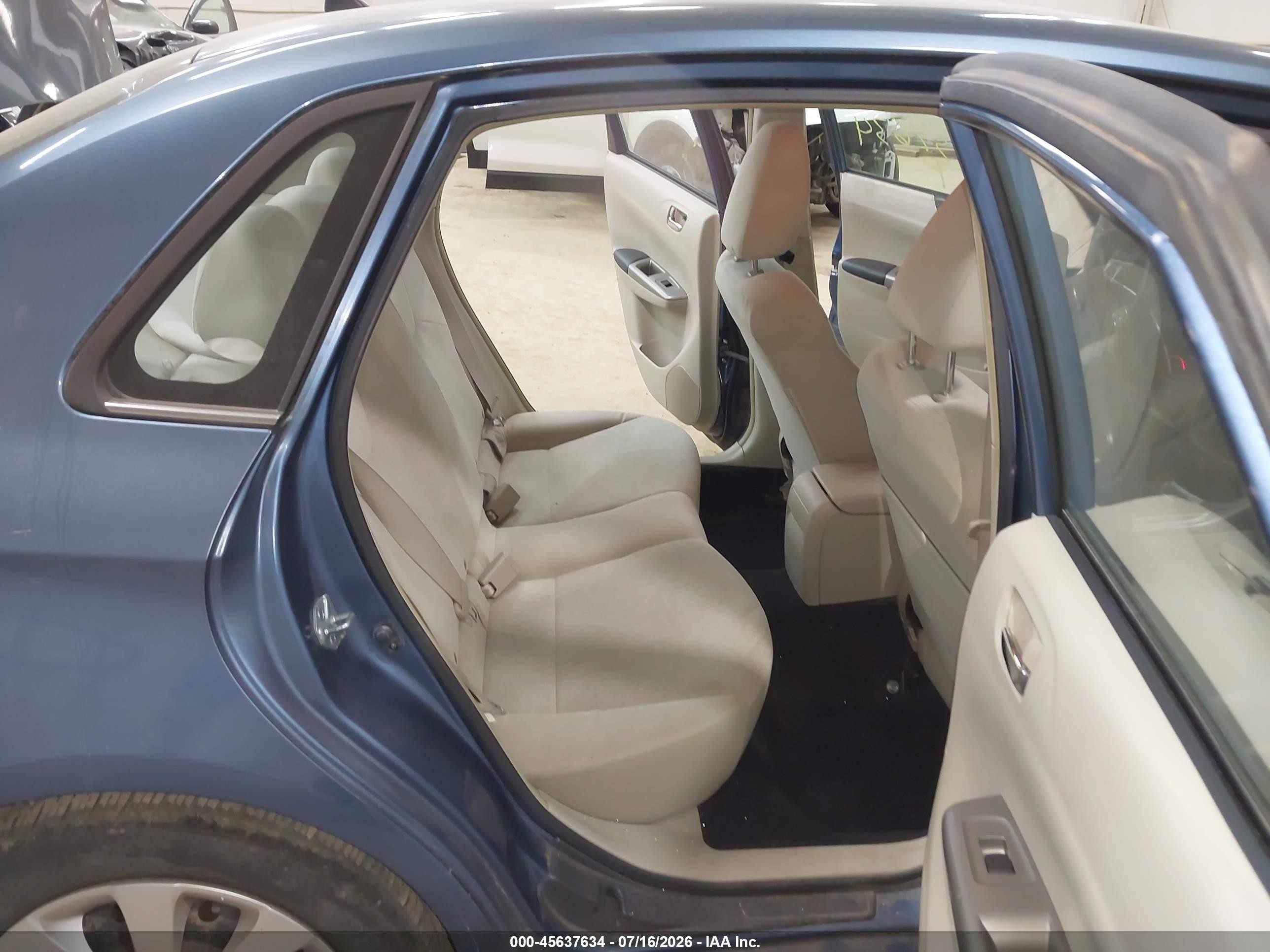 2009 Subaru Impreza 2.5i Синий vin: JF1GE61649H510376