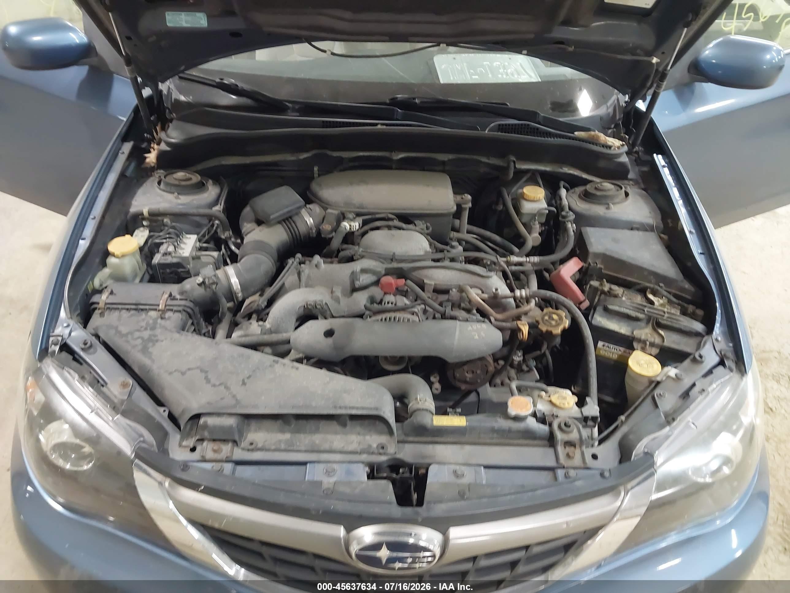 2009 Subaru Impreza 2.5i Синий vin: JF1GE61649H510376