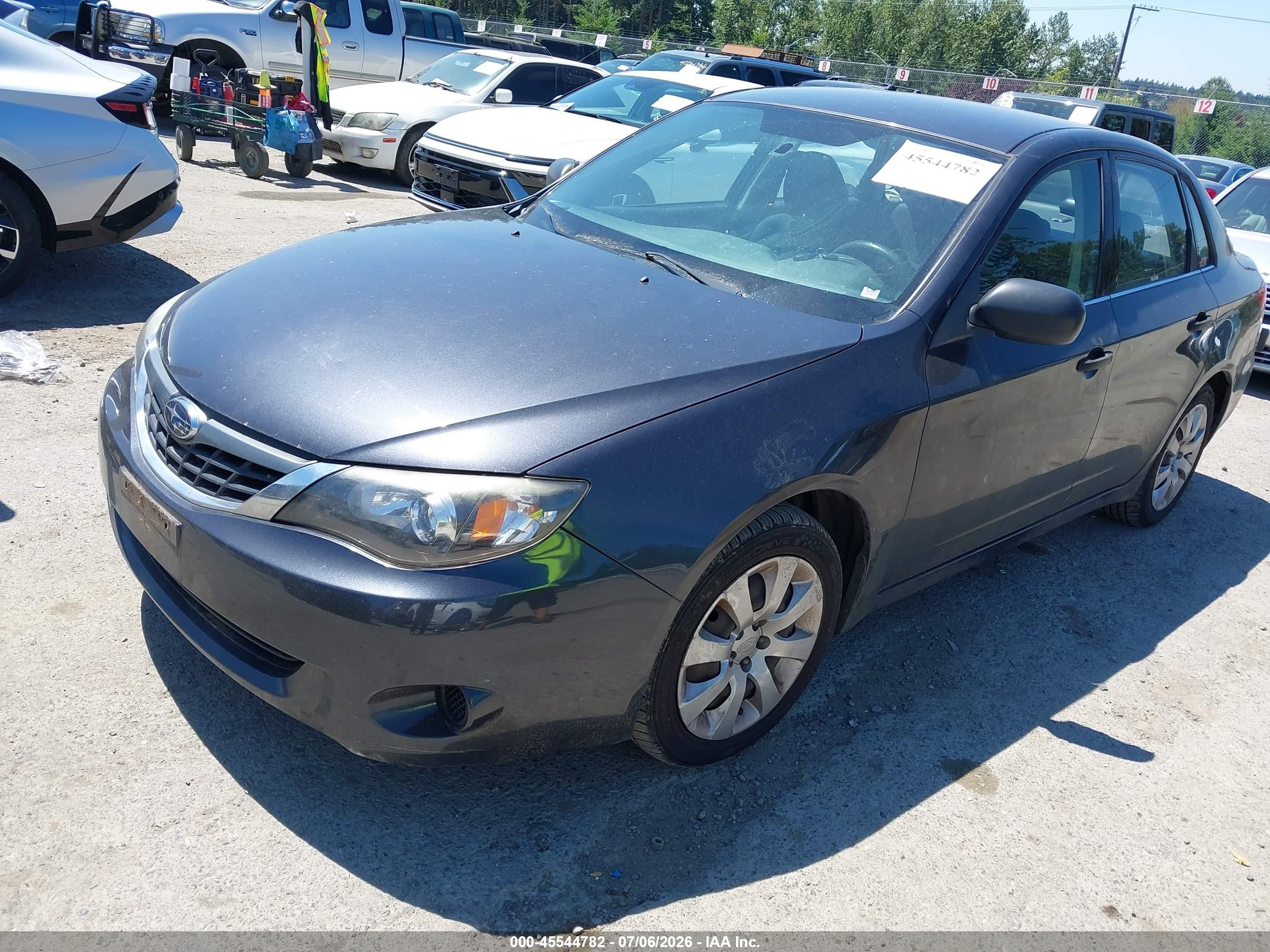 2008 Subaru Impreza  (natl) I Black vin: JF1GE61658G521844