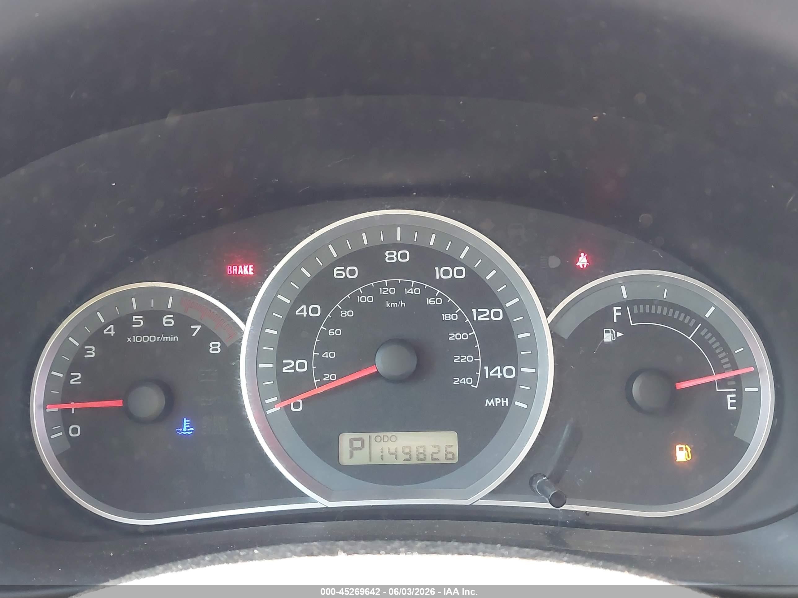 2008 Subaru Impreza  (natl) I W/premium Pkg Black vin: JF1GE61658H510336