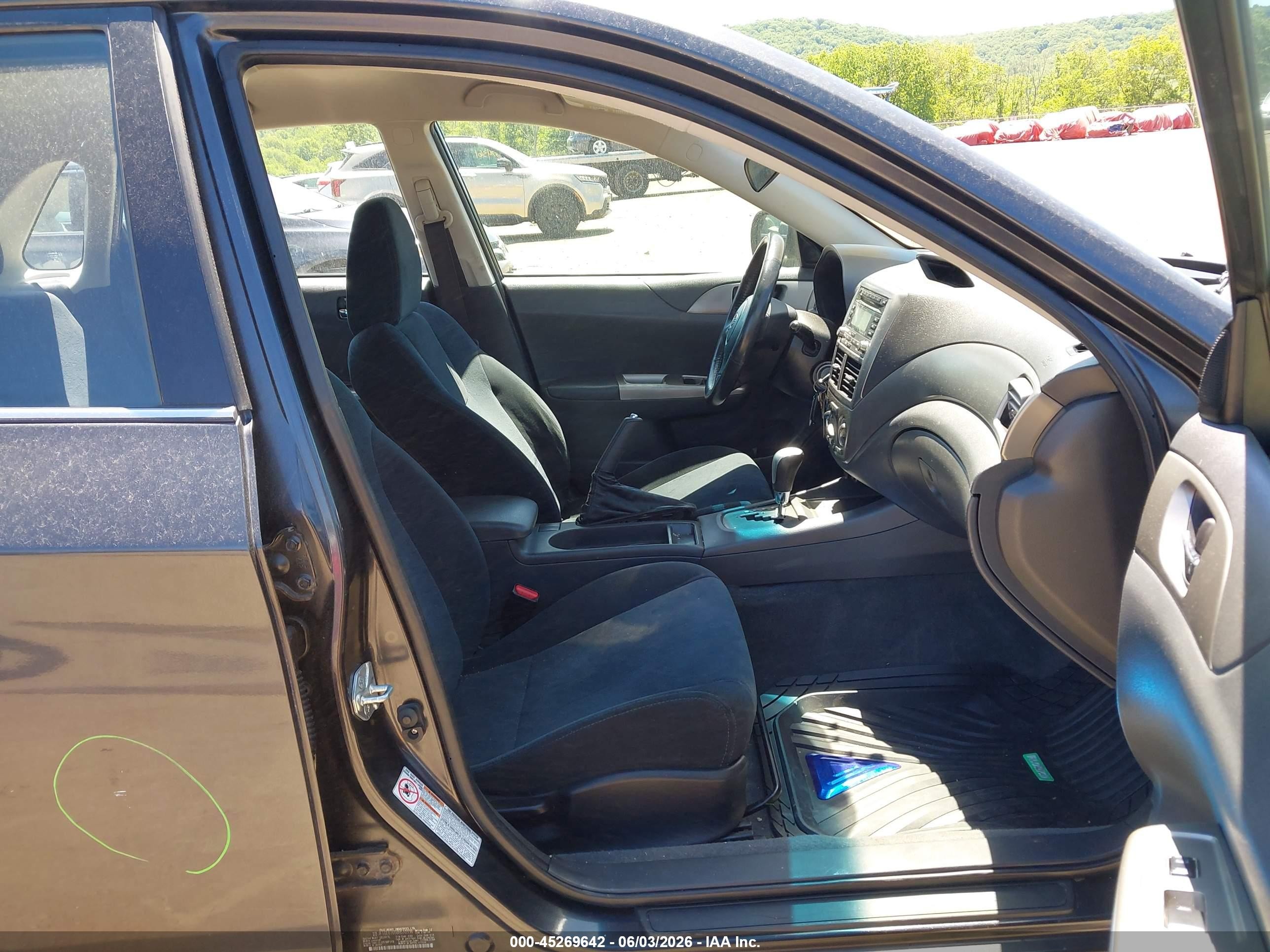 2008 Subaru Impreza  (natl) I W/premium Pkg Black vin: JF1GE61658H510336