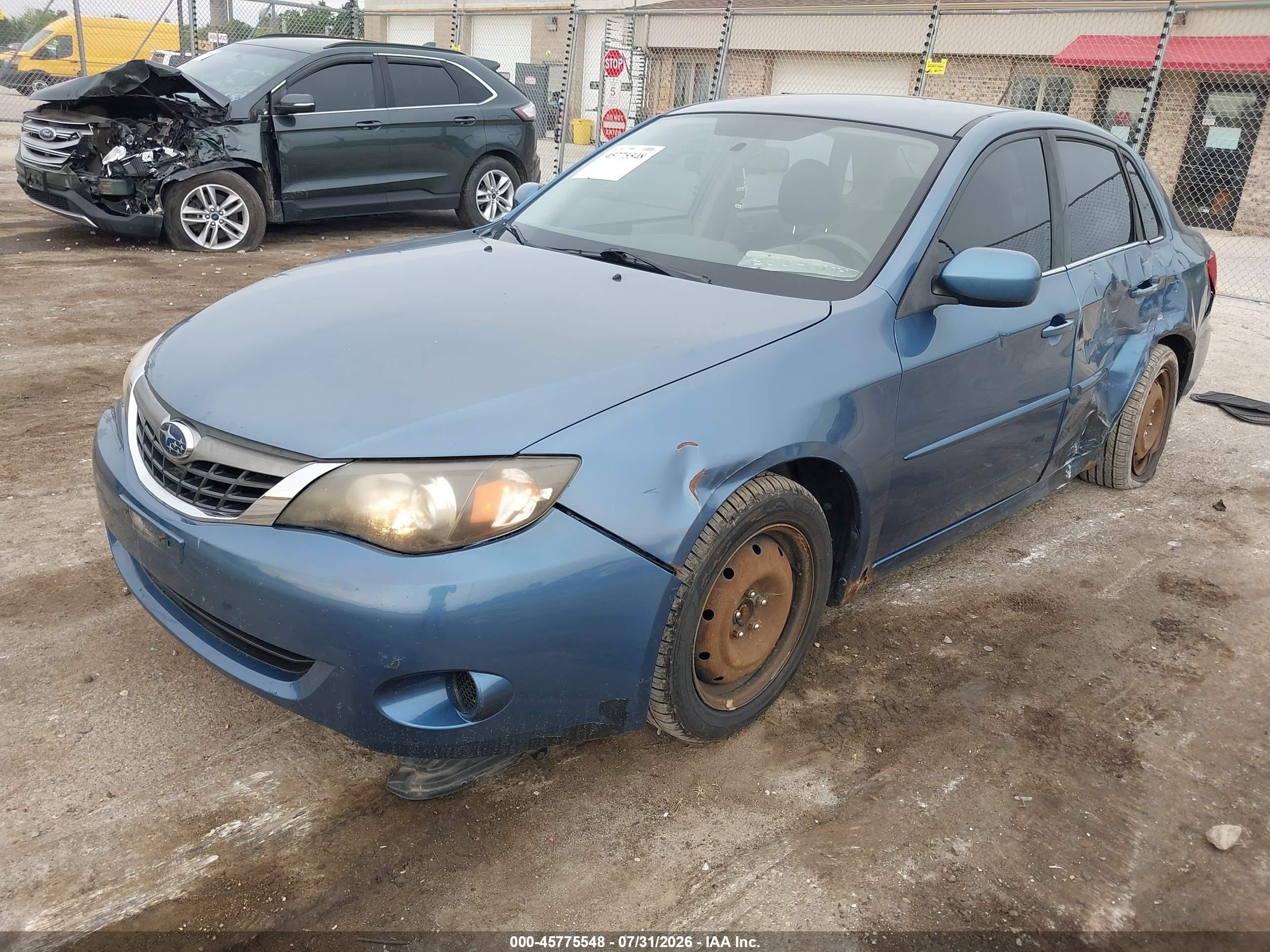 2009 Subaru Impreza 2.5i Blue vin: JF1GE61659G502390