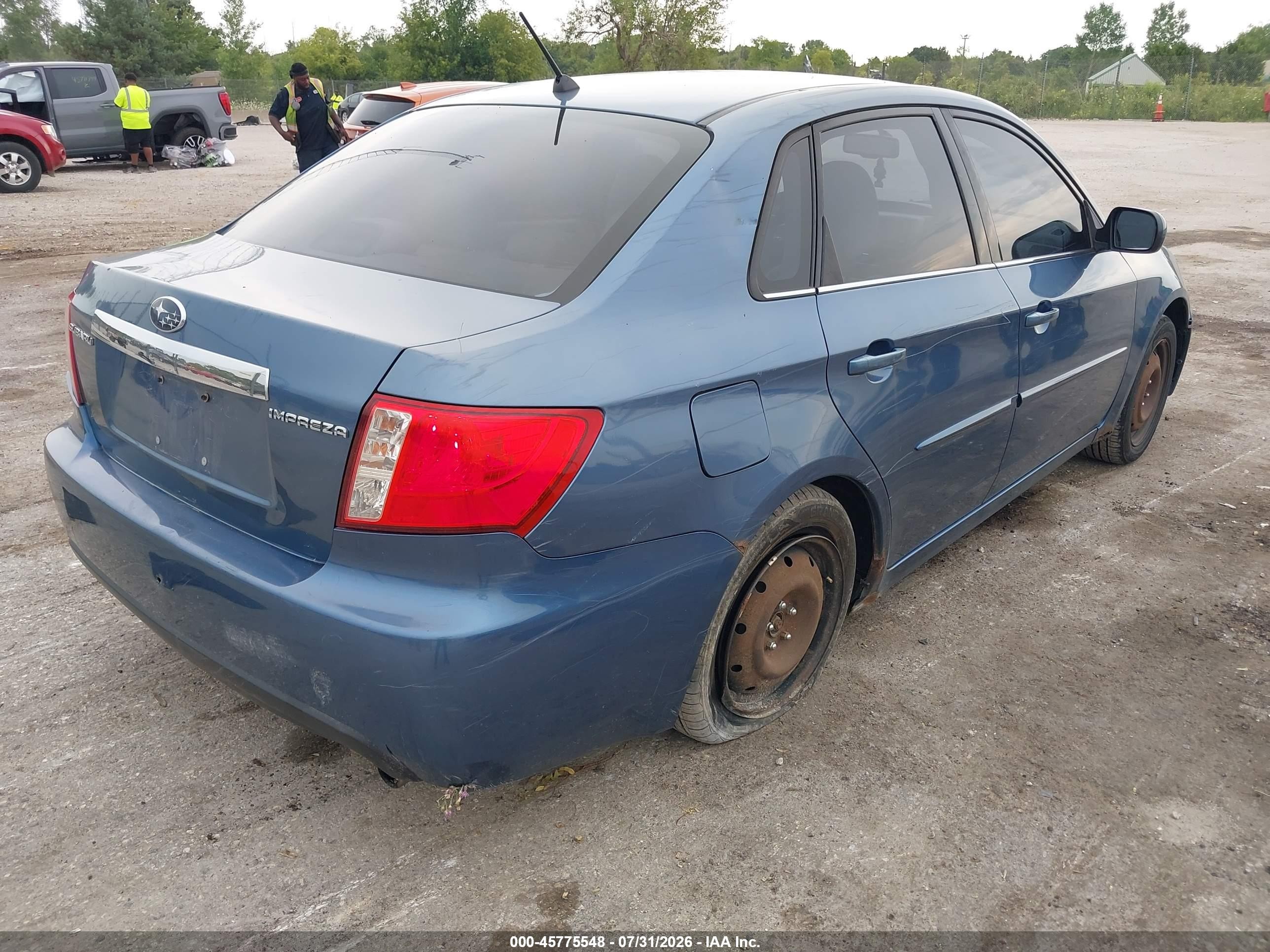 2009 Subaru Impreza 2.5i Blue vin: JF1GE61659G502390