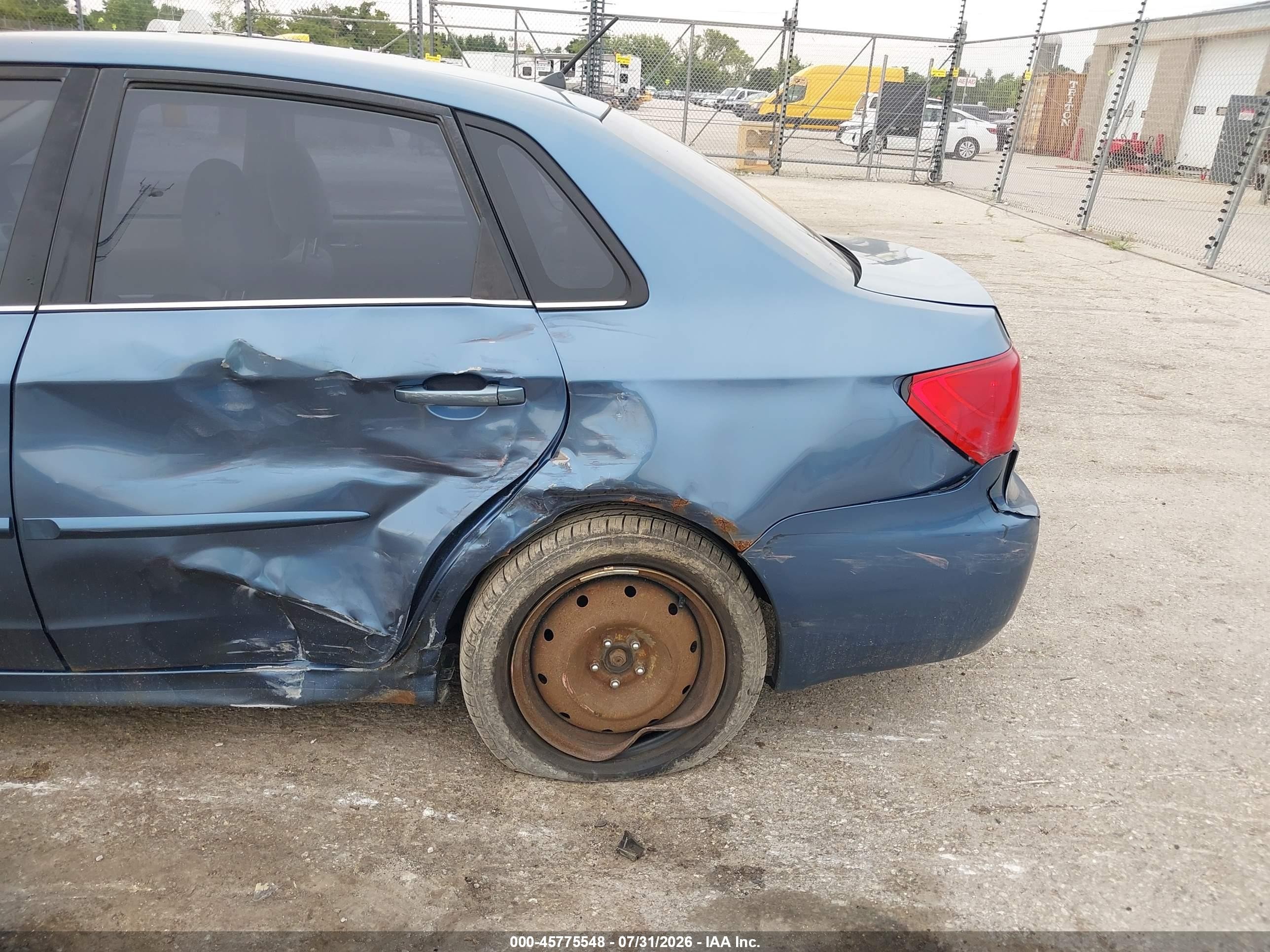 2009 Subaru Impreza 2.5i Blue vin: JF1GE61659G502390