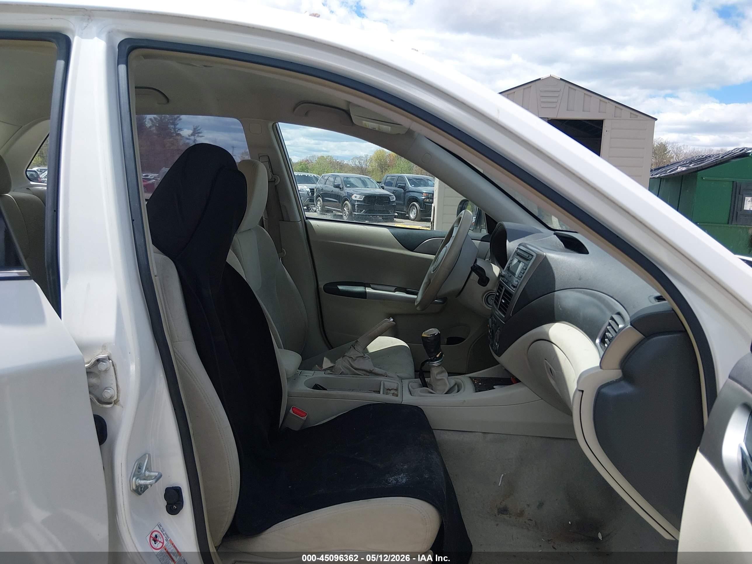 2008 Subaru Impreza  (natl) I White vin: JF1GE61668G502705