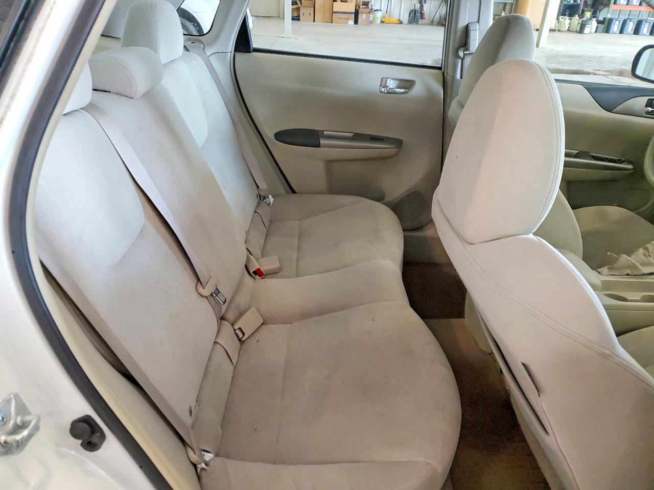 2008 Subaru Impreza 2.5i White vin: JF1GE61668H504061