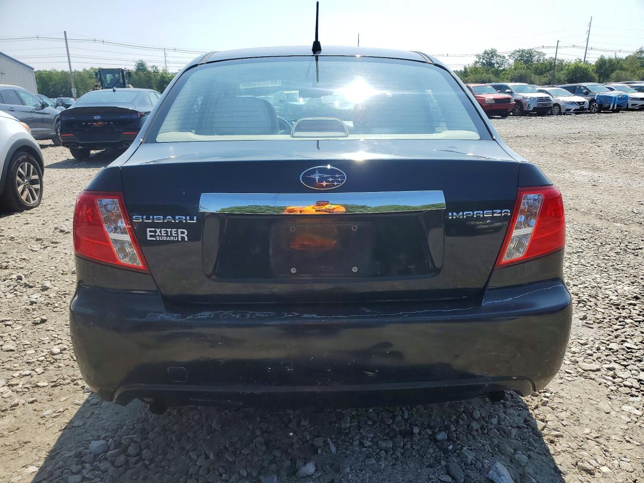 2008 Subaru Impreza 2.5i Black vin: JF1GE61678H509401