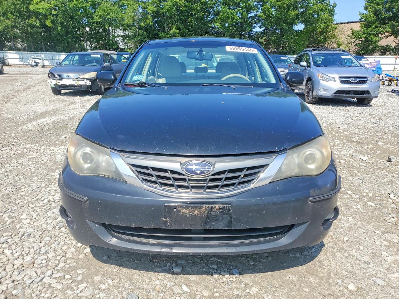 2008 Subaru Impreza 2.5i Black vin: JF1GE61678H509401