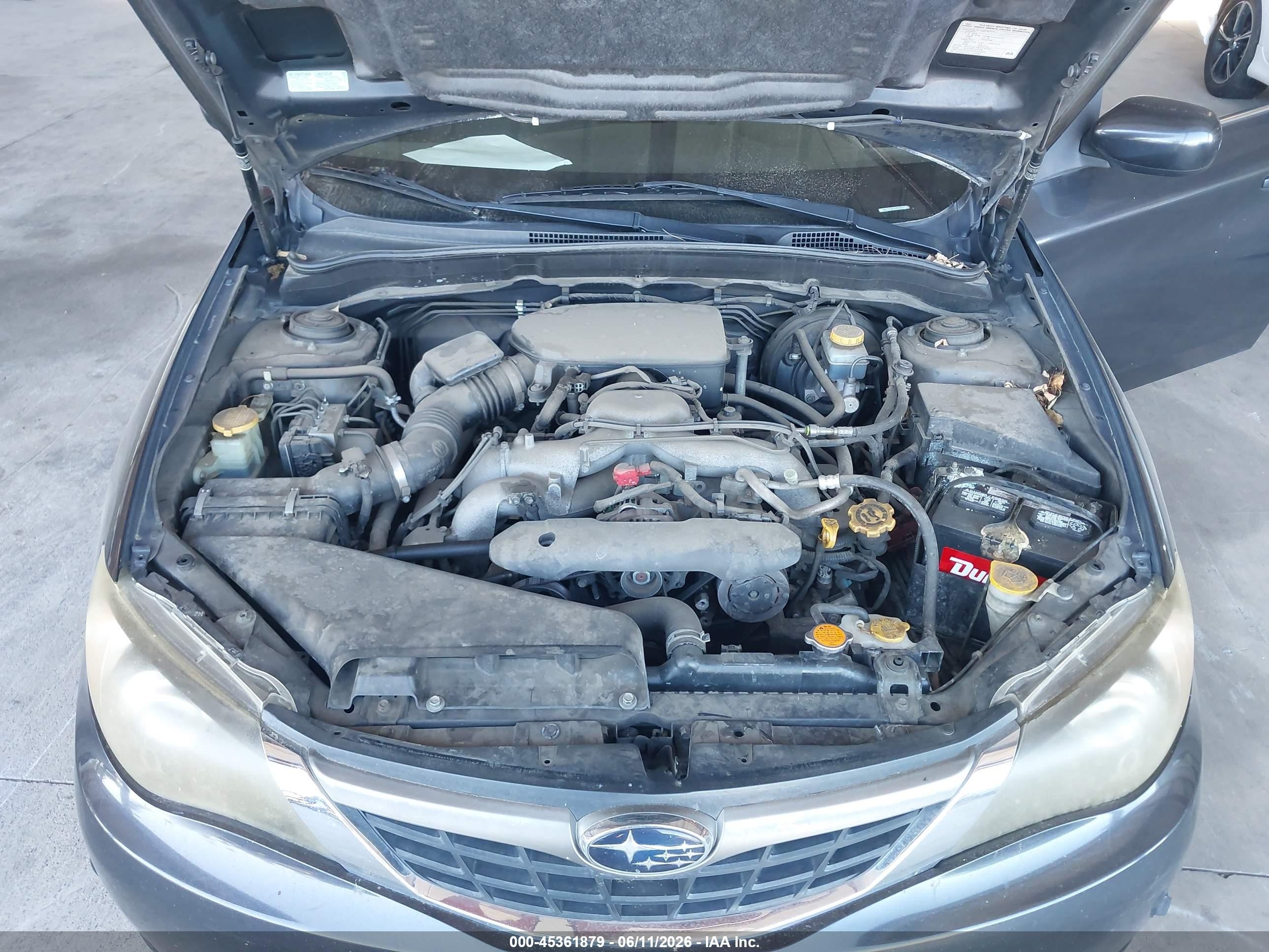 2009 Subaru Impreza 2.5i Black vin: JF1GE61679H509075