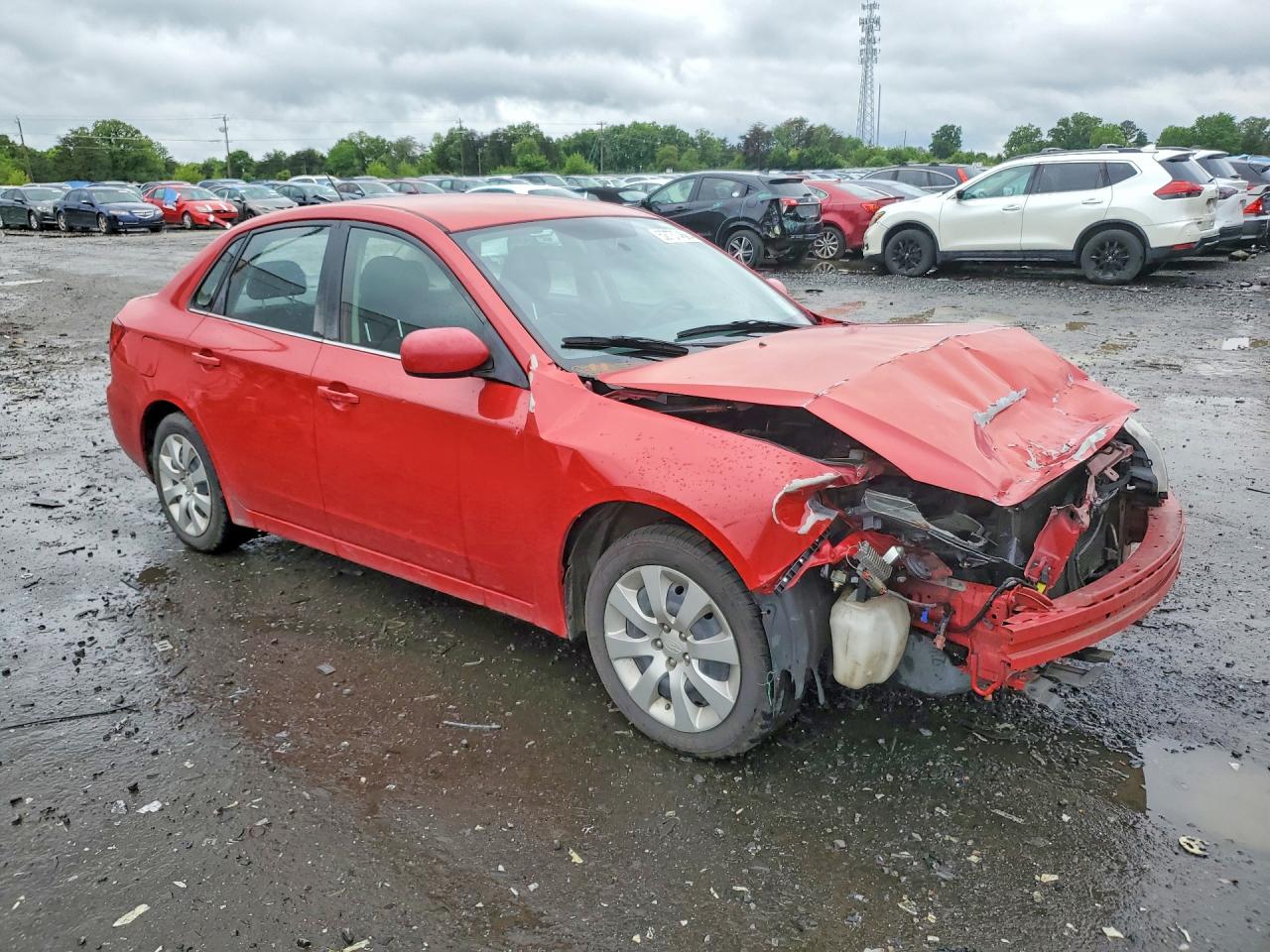 2009 Subaru Impreza 2.5i Red vin: JF1GE61679H516141