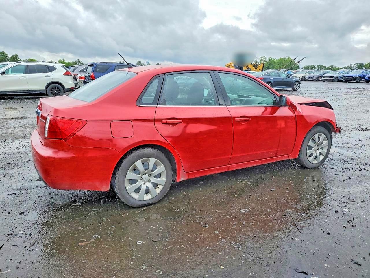 2009 Subaru Impreza 2.5i Red vin: JF1GE61679H516141