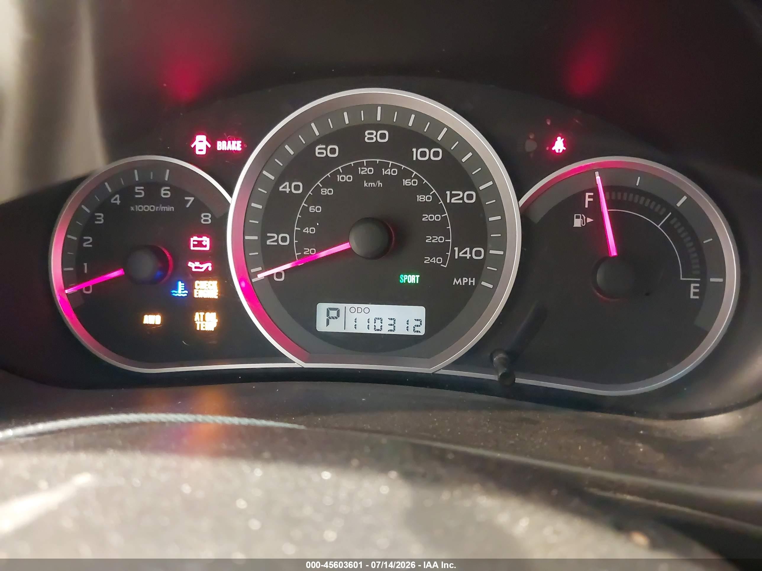 2008 Subaru Impreza  (natl) I Black vin: JF1GE61688H503820