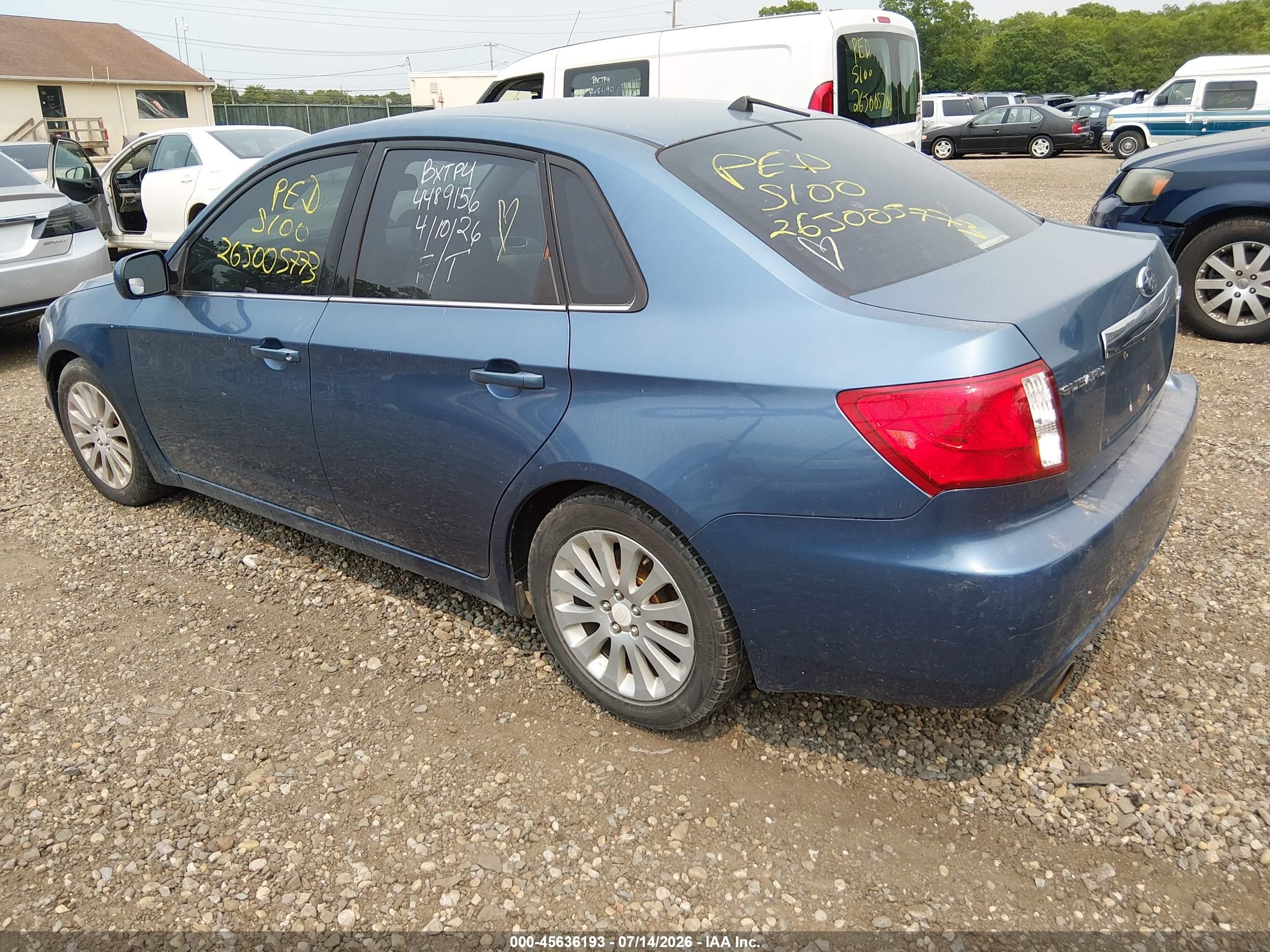 2008 Subaru Impreza  (natl) I W/premium Pkg Blue vin: JF1GE61688H510265