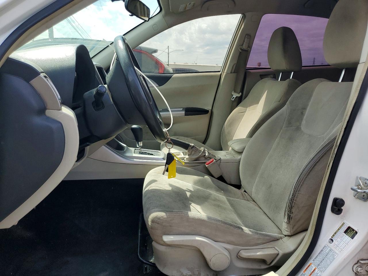 2009 Subaru Impreza 2.5i White vin: JF1GE61689H517136