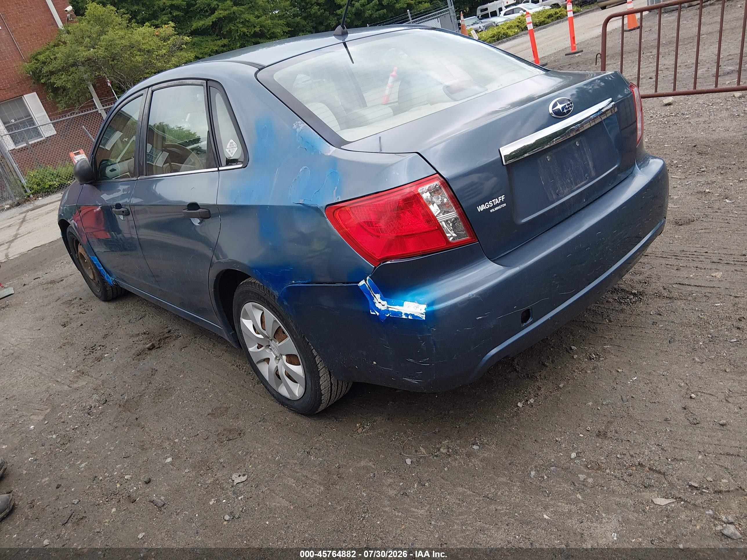 2008 Subaru Impreza 2.5i Blue vin: JF1GE61698G520552