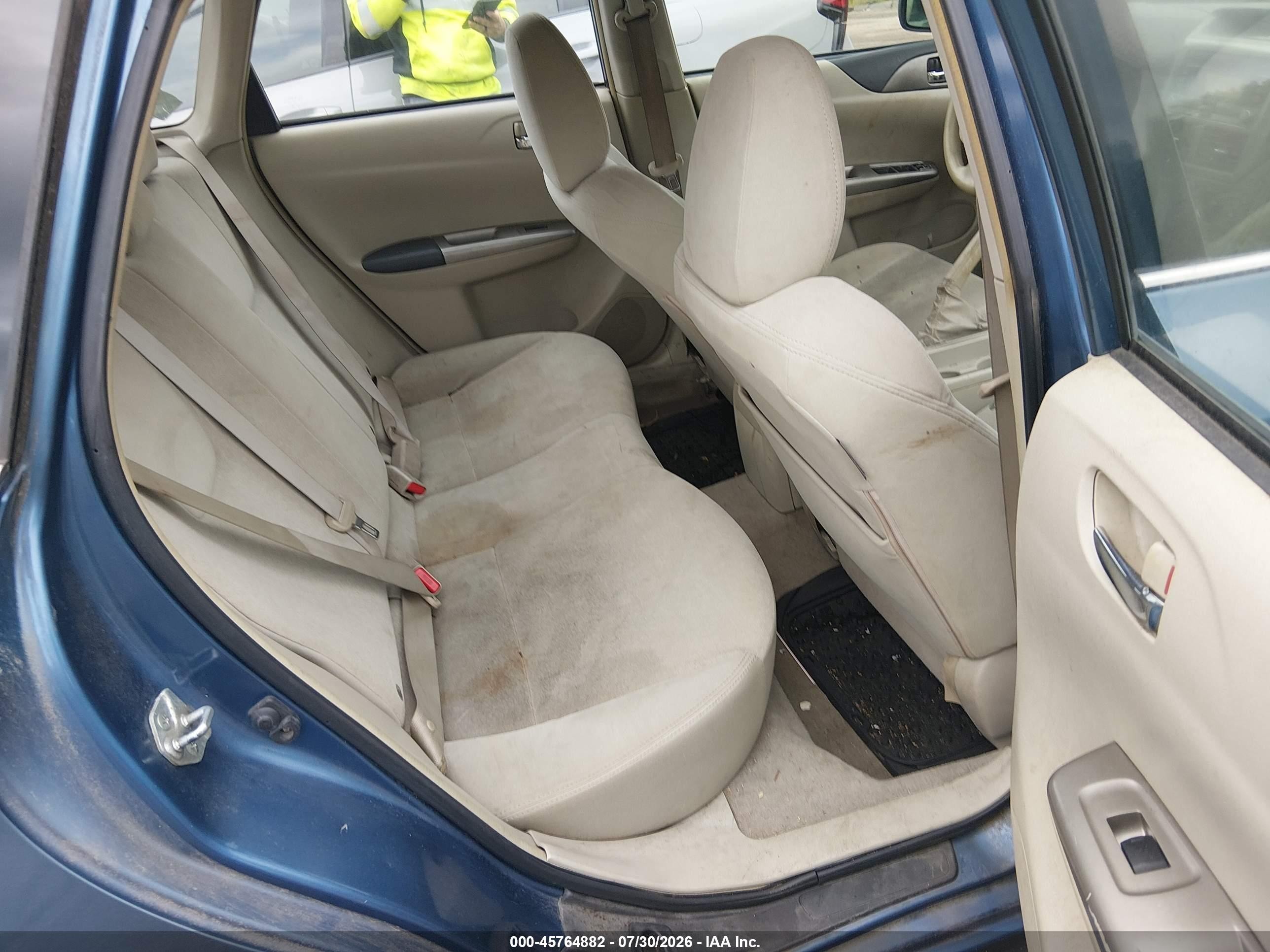 2008 Subaru Impreza 2.5i Blue vin: JF1GE61698G520552