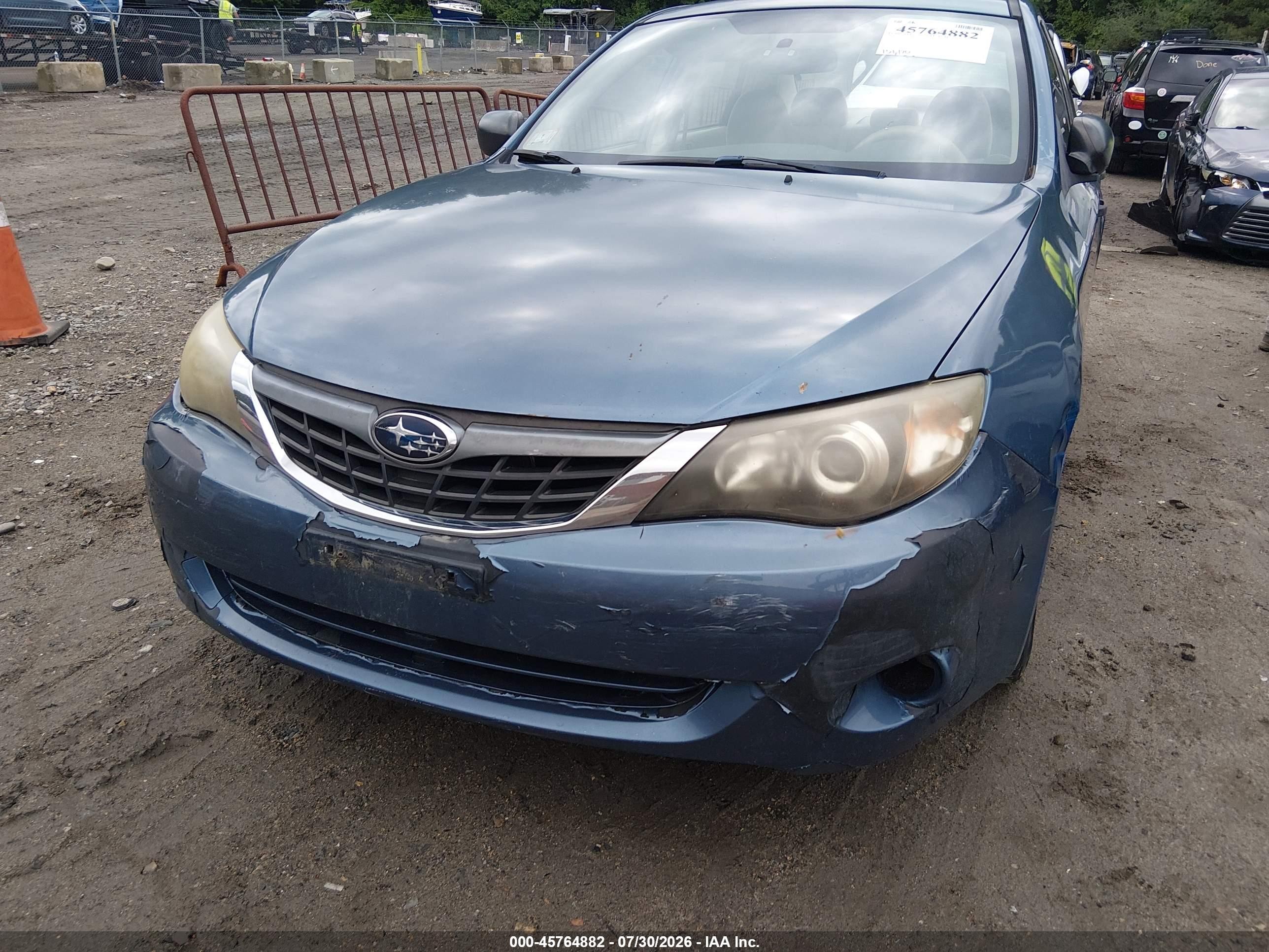2008 Subaru Impreza 2.5i Blue vin: JF1GE61698G520552