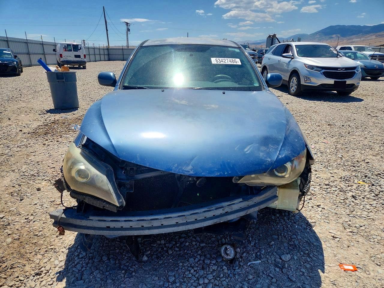 2008 Subaru Impreza 2.5i Blue vin: JF1GE61698H516169