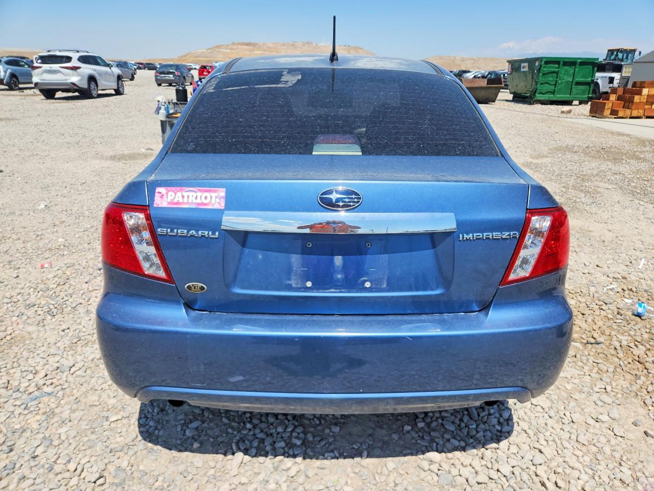 2008 Subaru Impreza 2.5i Blue vin: JF1GE61698H516169