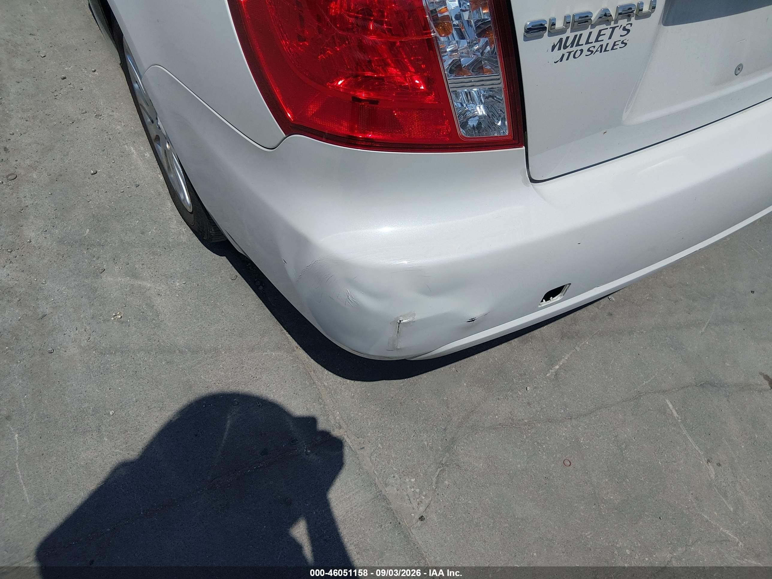 2008 Subaru Impreza 2.5i White vin: JF1GE61698H524854