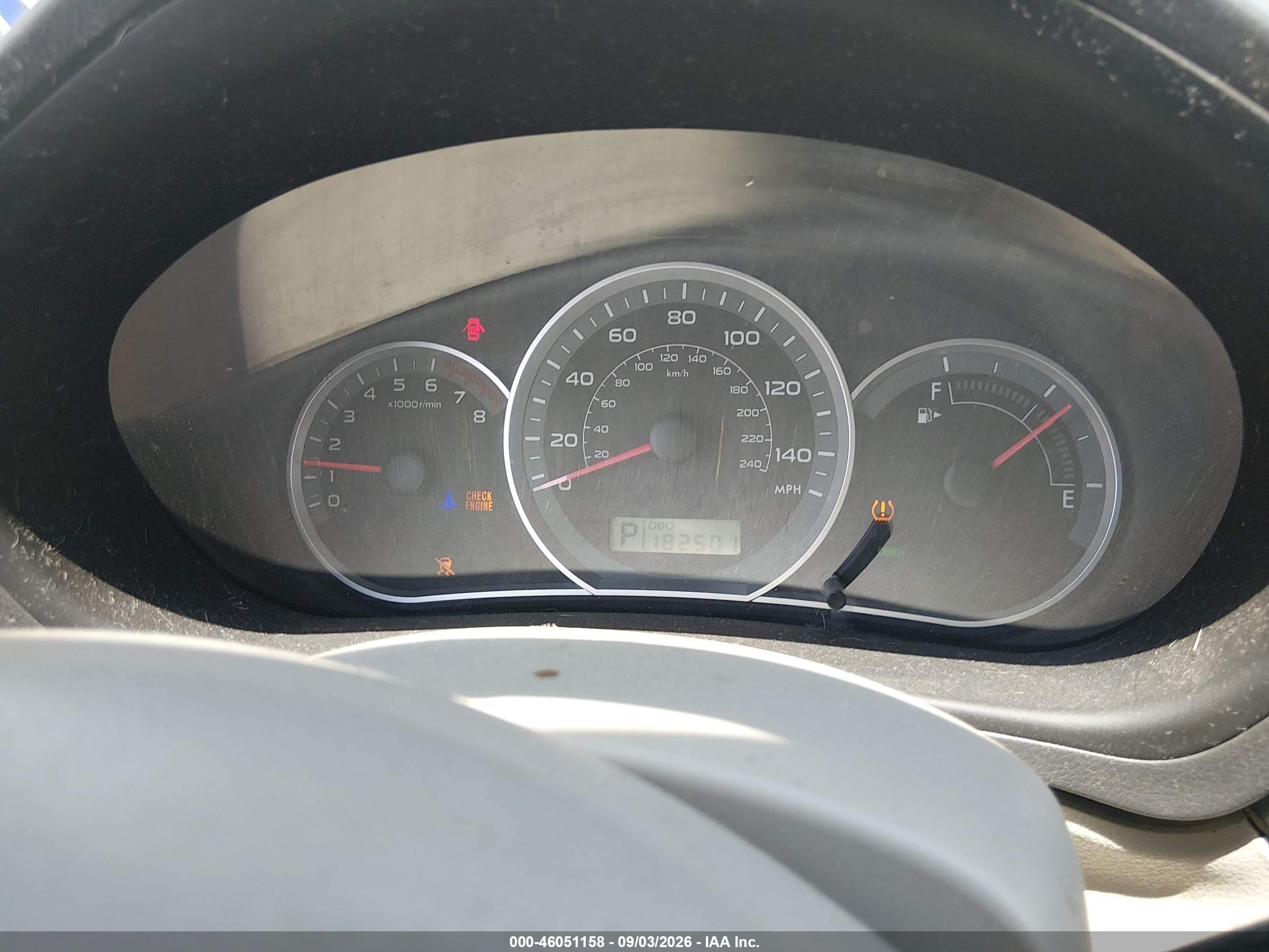 2008 Subaru Impreza 2.5i White vin: JF1GE61698H524854