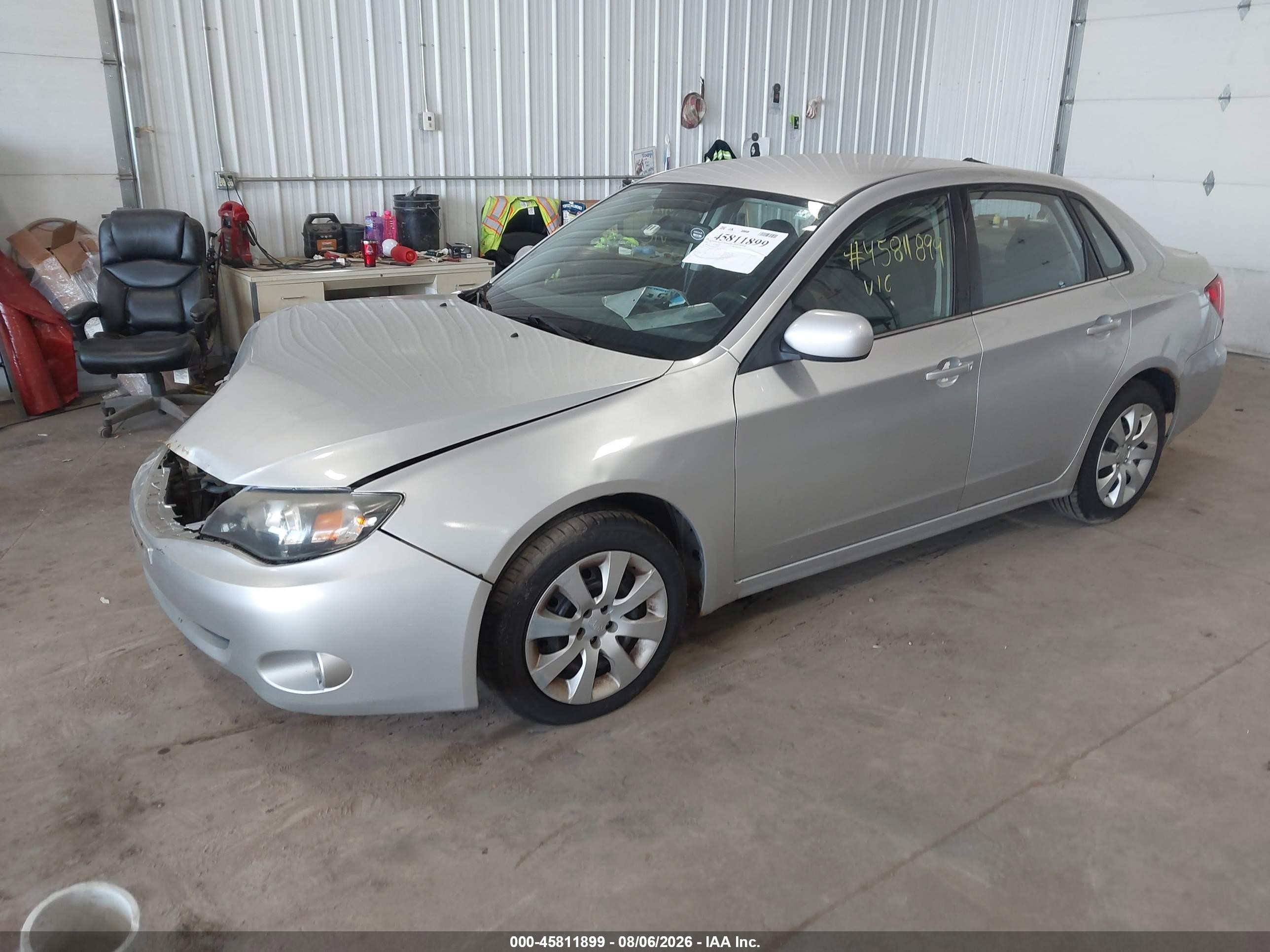 2009 Subaru Impreza 2.5i Silver vin: JF1GE61699H505349