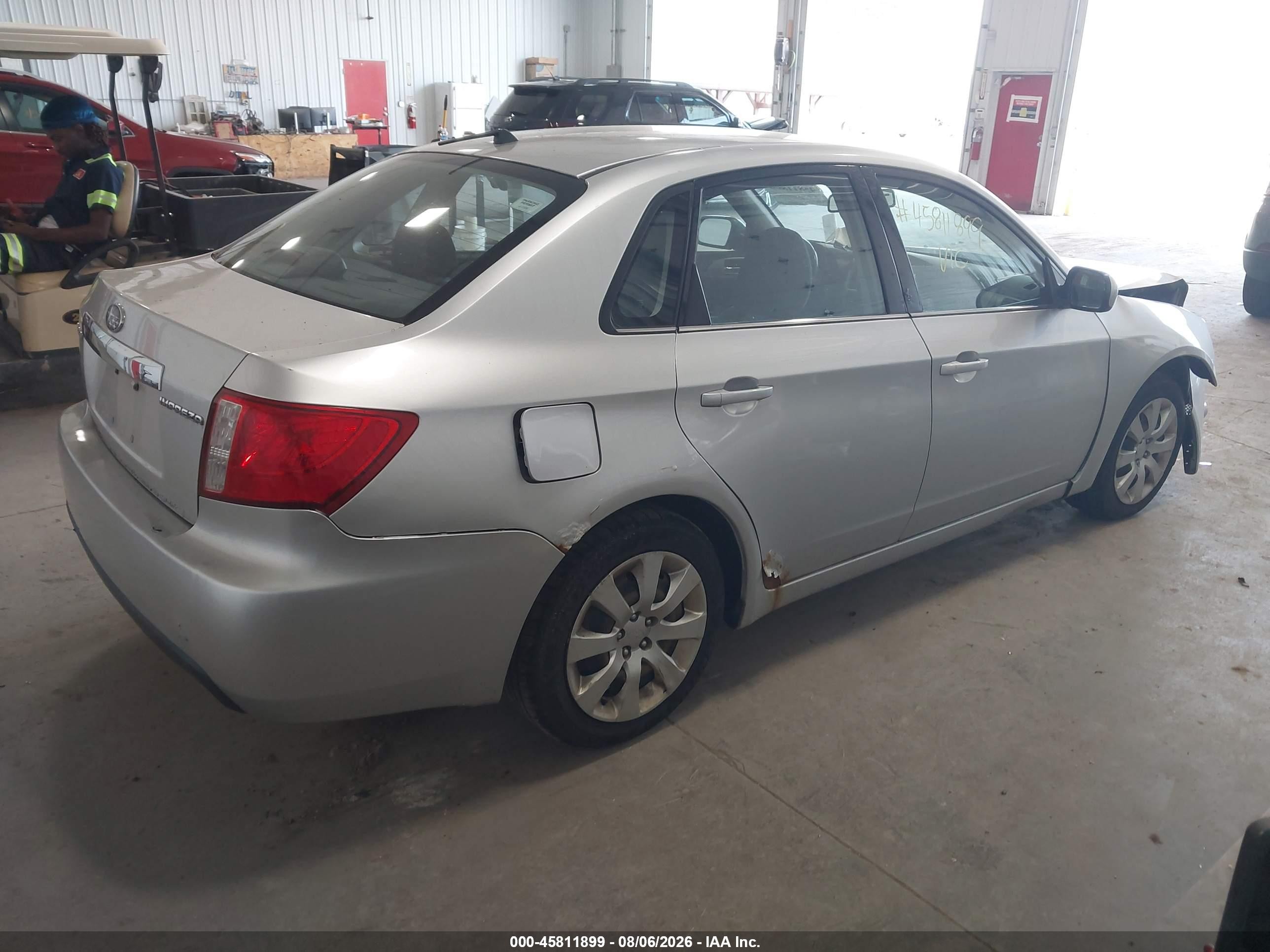 2009 Subaru Impreza 2.5i Silver vin: JF1GE61699H505349