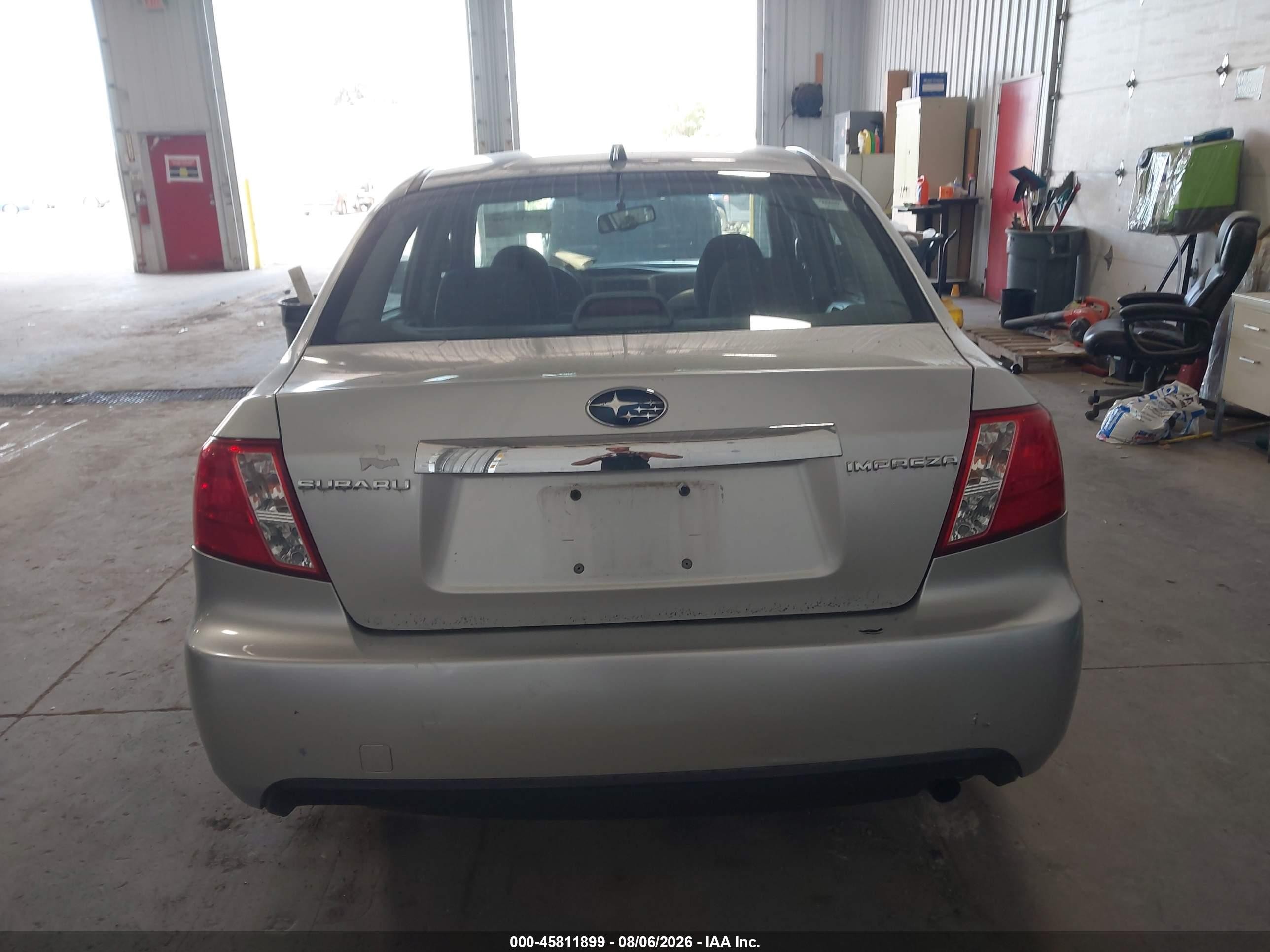 2009 Subaru Impreza 2.5i Silver vin: JF1GE61699H505349