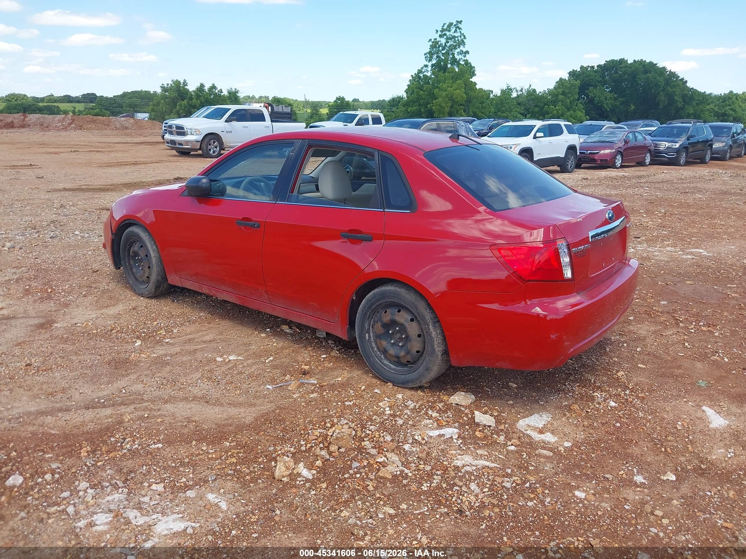 2008 Subaru Impreza  (natl) I Red vin: JF1GE616X8G521872