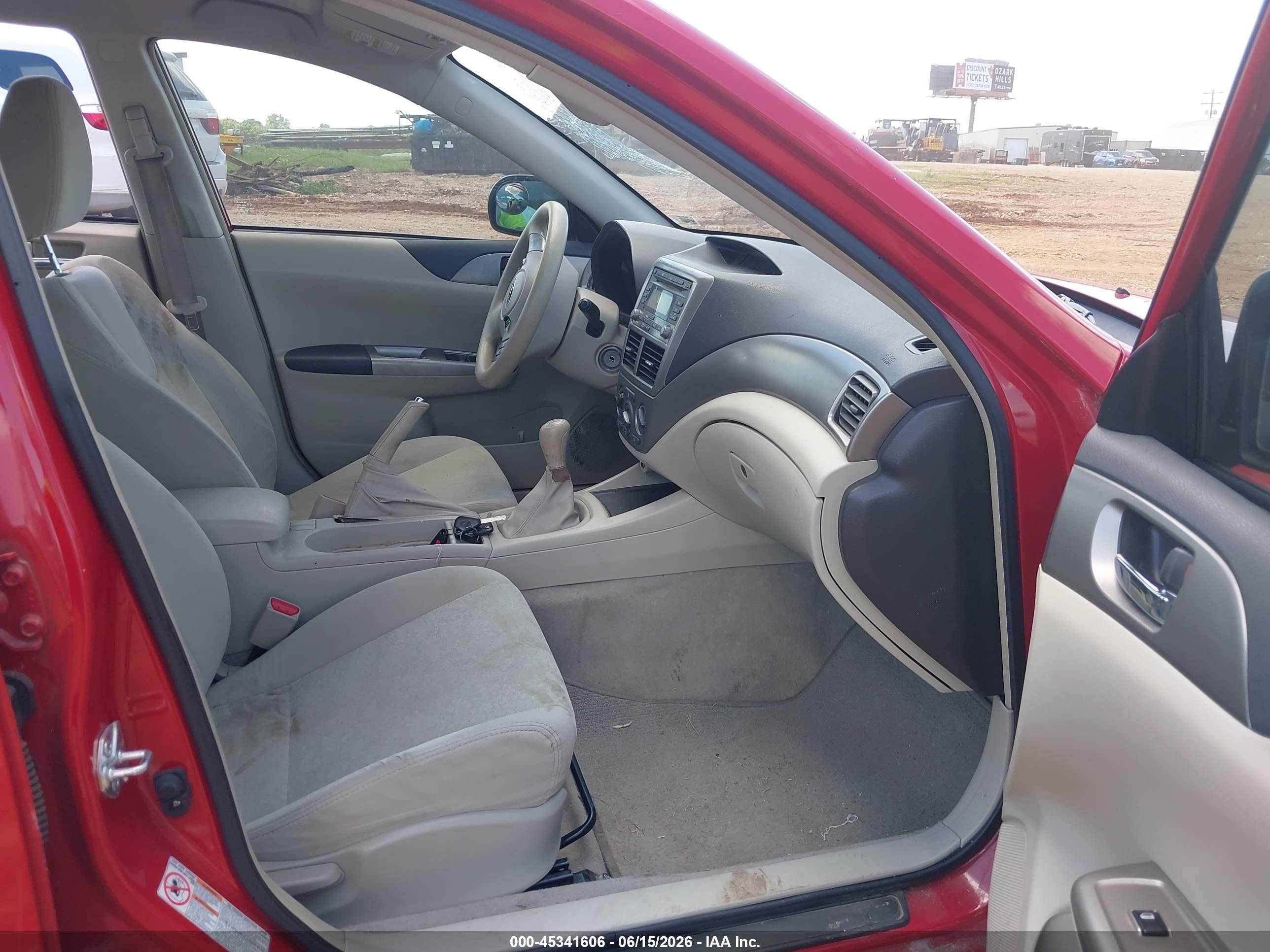 2008 Subaru Impreza  (natl) I Red vin: JF1GE616X8G521872