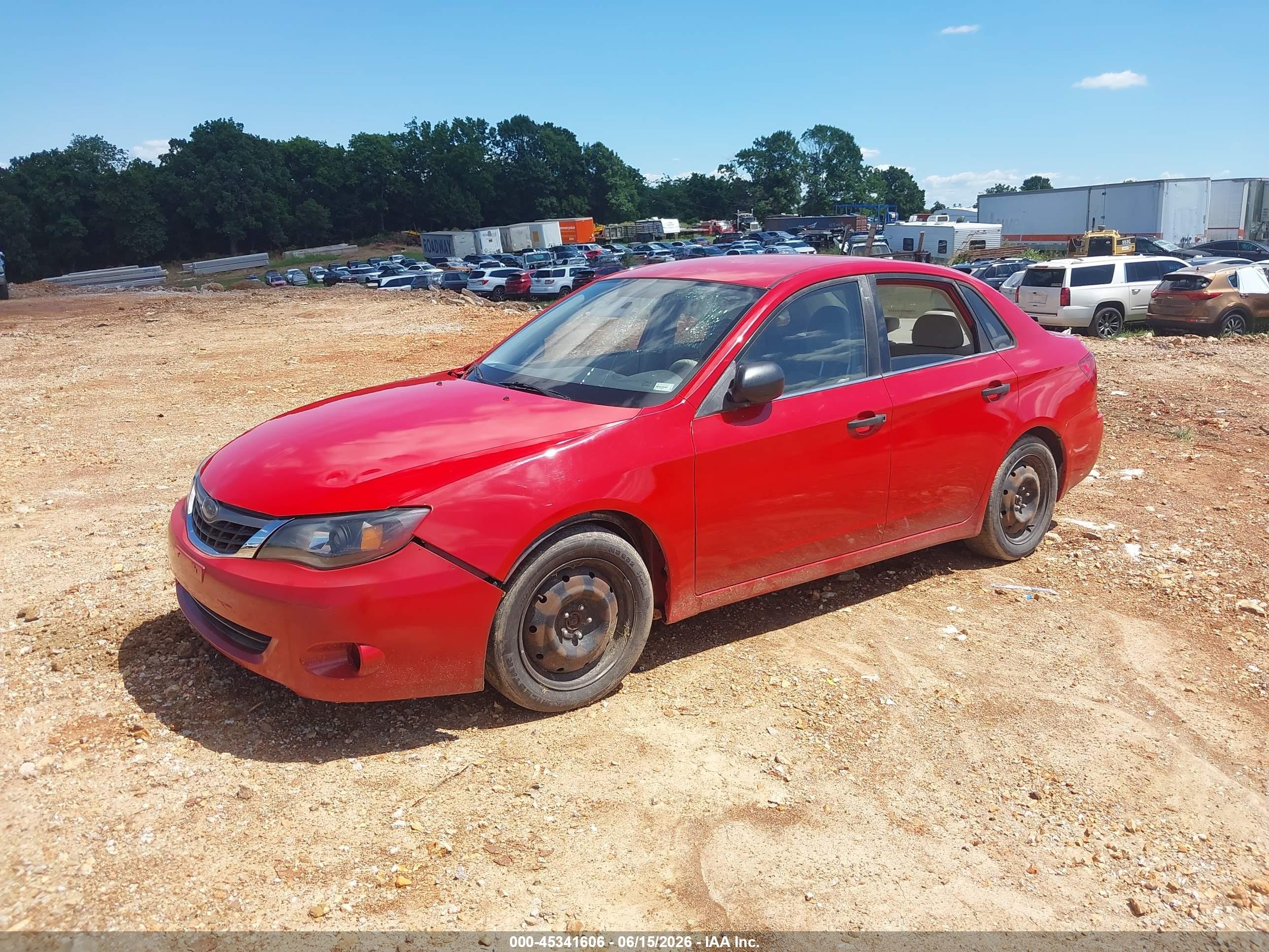2008 Subaru Impreza  (natl) I Red vin: JF1GE616X8G521872