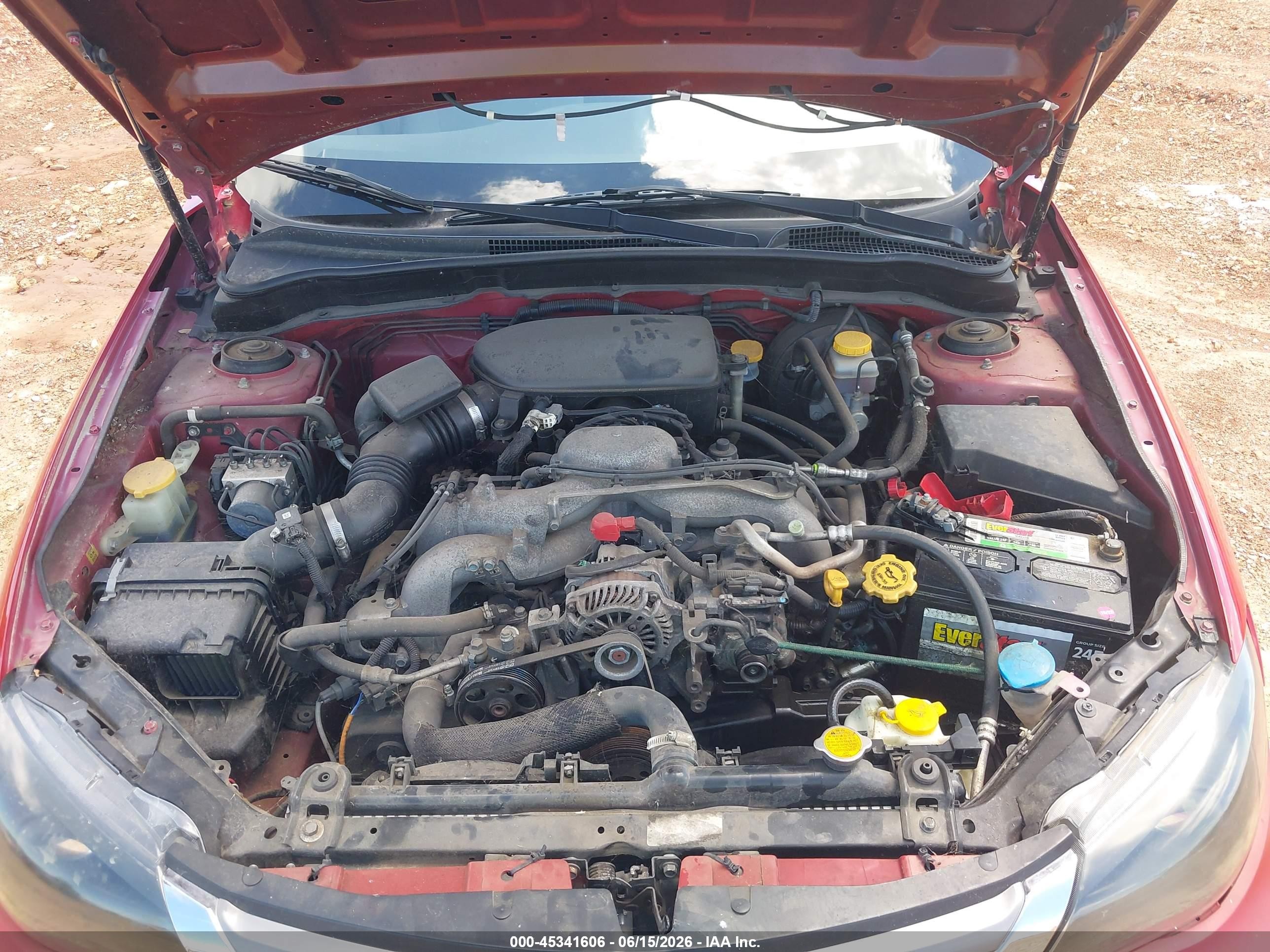 2008 Subaru Impreza  (natl) I Red vin: JF1GE616X8G521872
