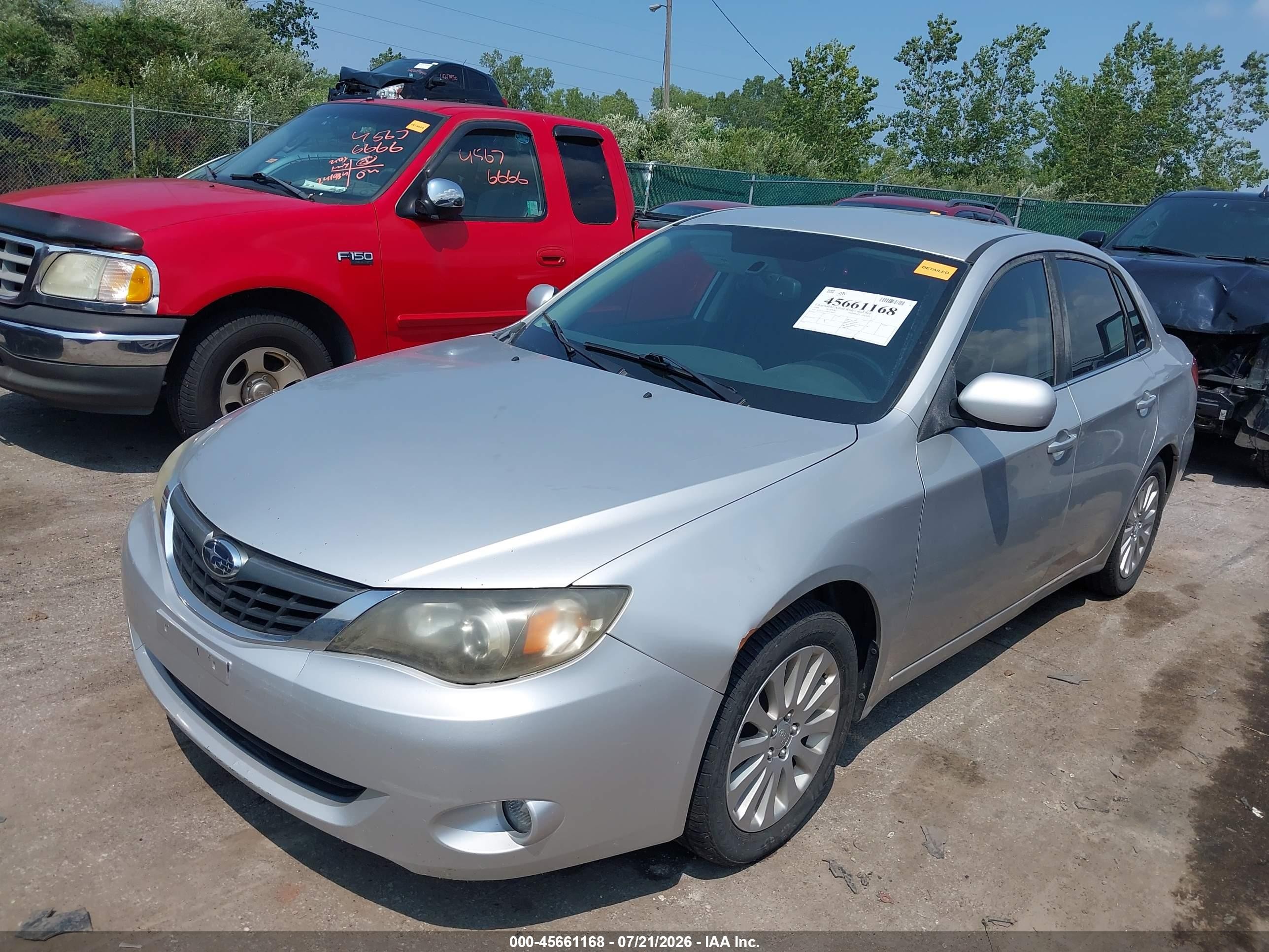2008 Subaru Impreza  (natl) I W/premium Pkg Silver vin: JF1GE616X8G528305