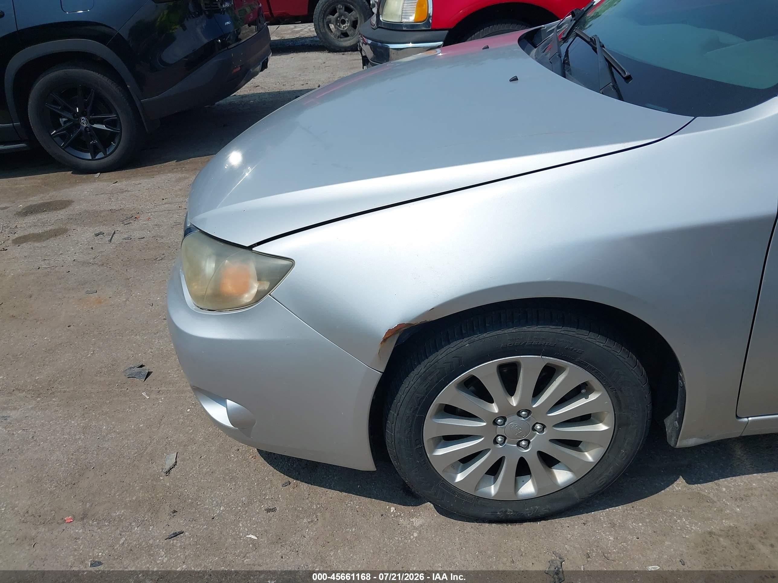2008 Subaru Impreza  (natl) I W/premium Pkg Silver vin: JF1GE616X8G528305