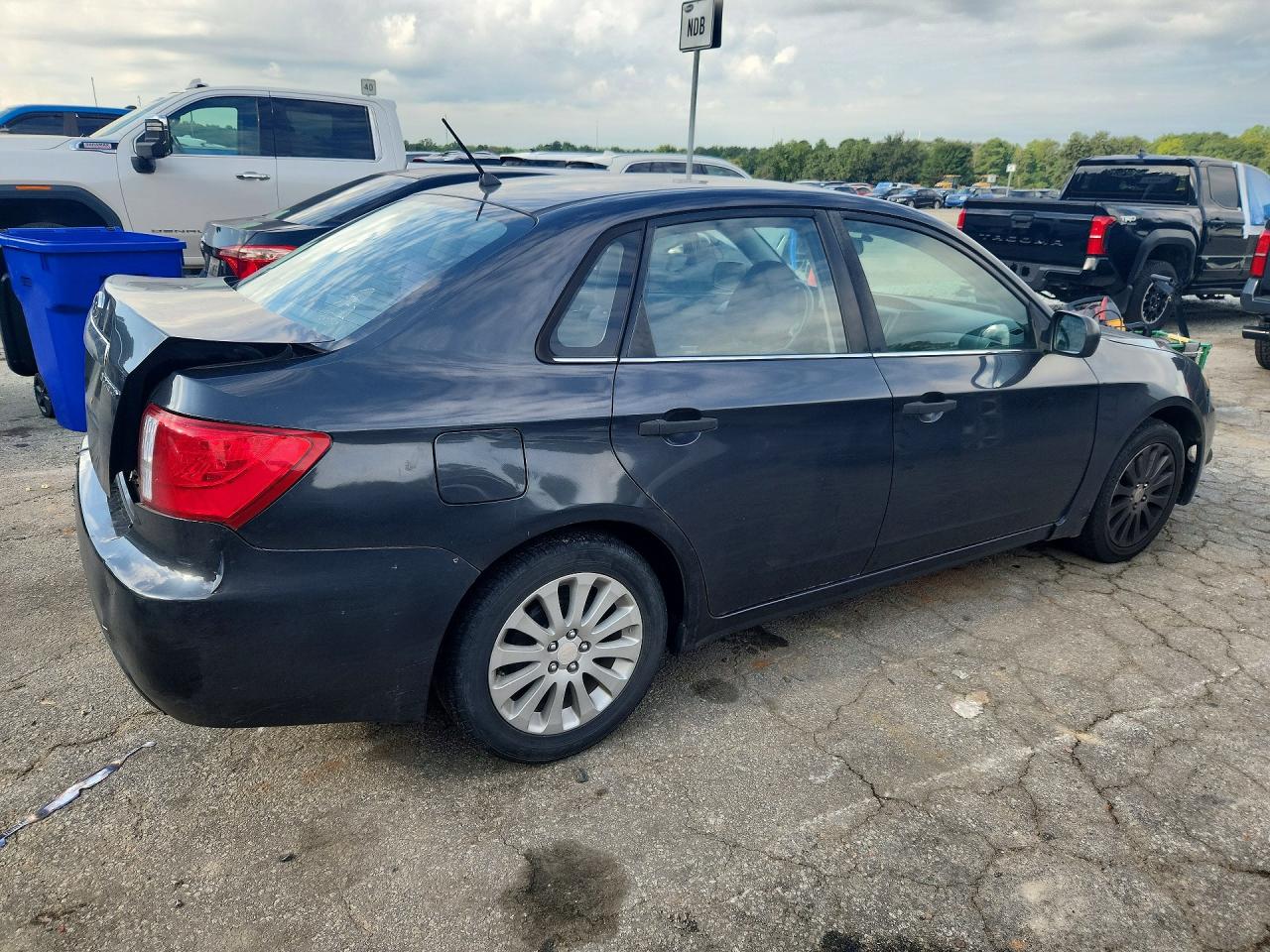 2008 Subaru Impreza 2.5i Угольный vin: JF1GE616X8G529373