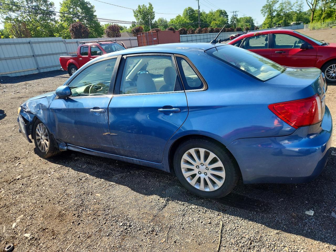 2008 Subaru Impreza 2.5i Blue vin: JF1GE616X8H506038