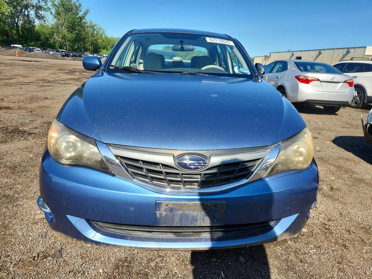 2008 Subaru Impreza 2.5i Blue vin: JF1GE616X8H506038