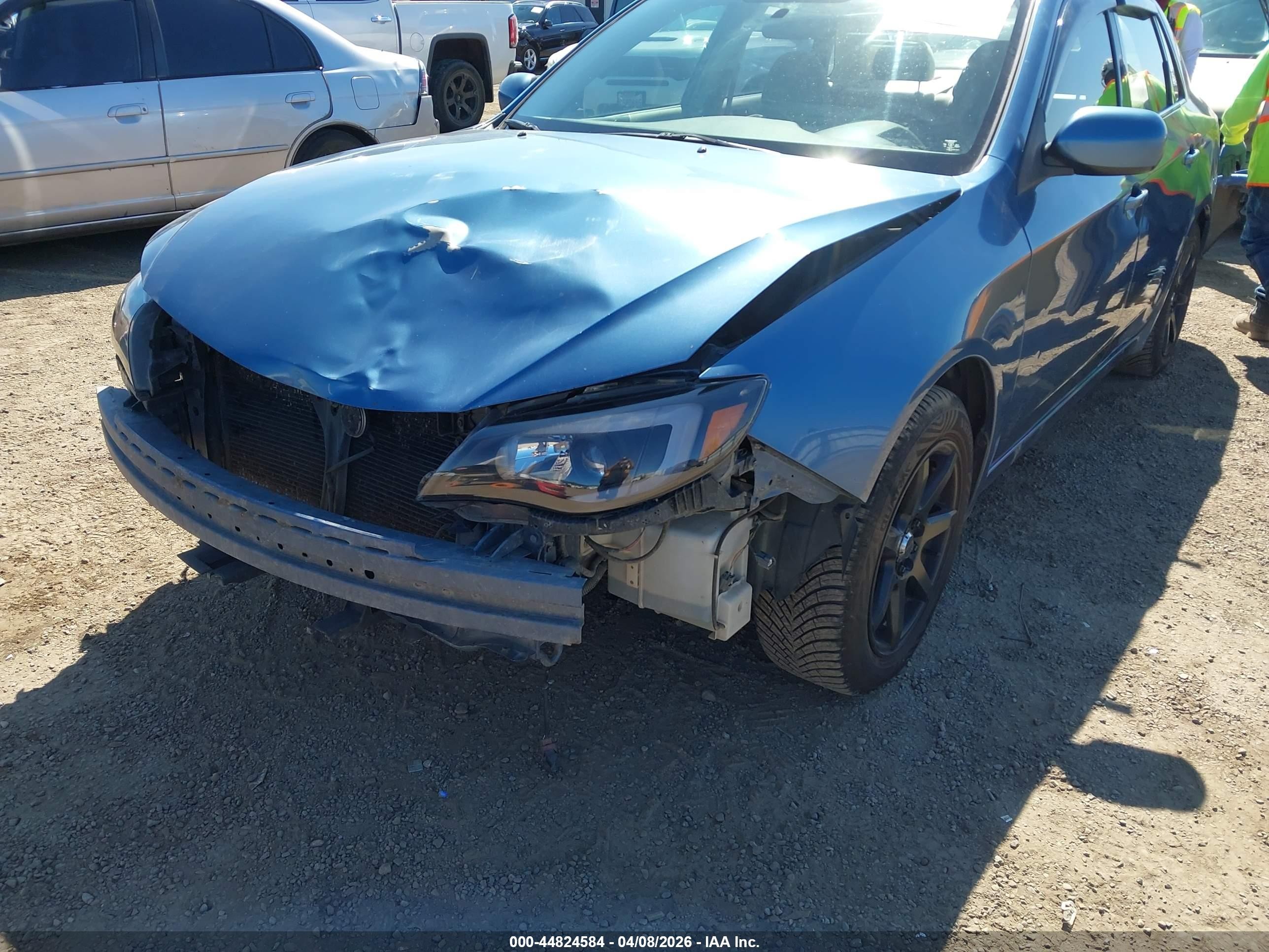 2008 Subaru Impreza 2.5i Blue vin: JF1GE616X8H524233